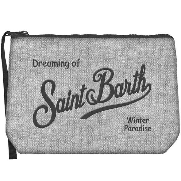 MC2 SAINT BARTH POCHETTE ALINE WOOL-Grigio