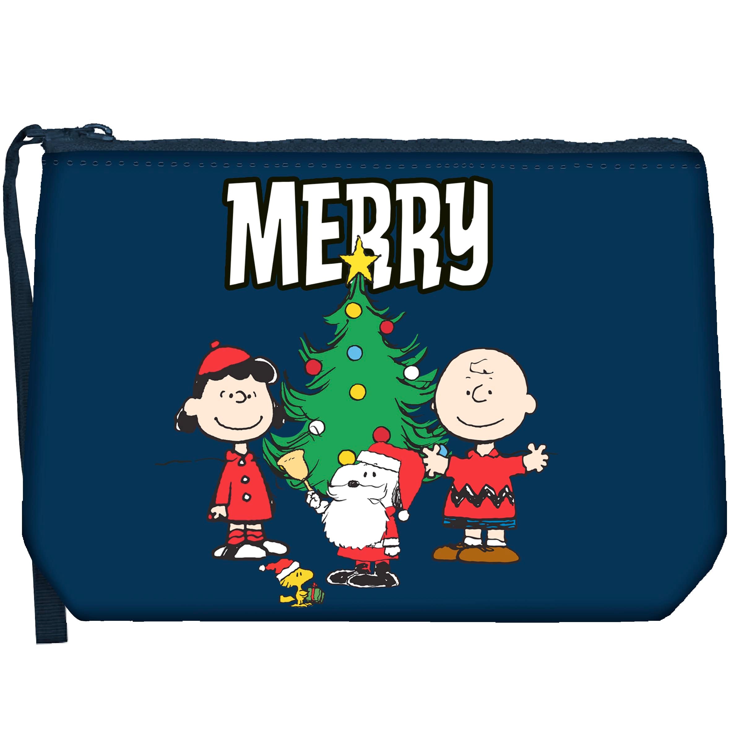 MC2 SAINT BARTH POCHETTE ALINE-Peanuts Christmas Navy