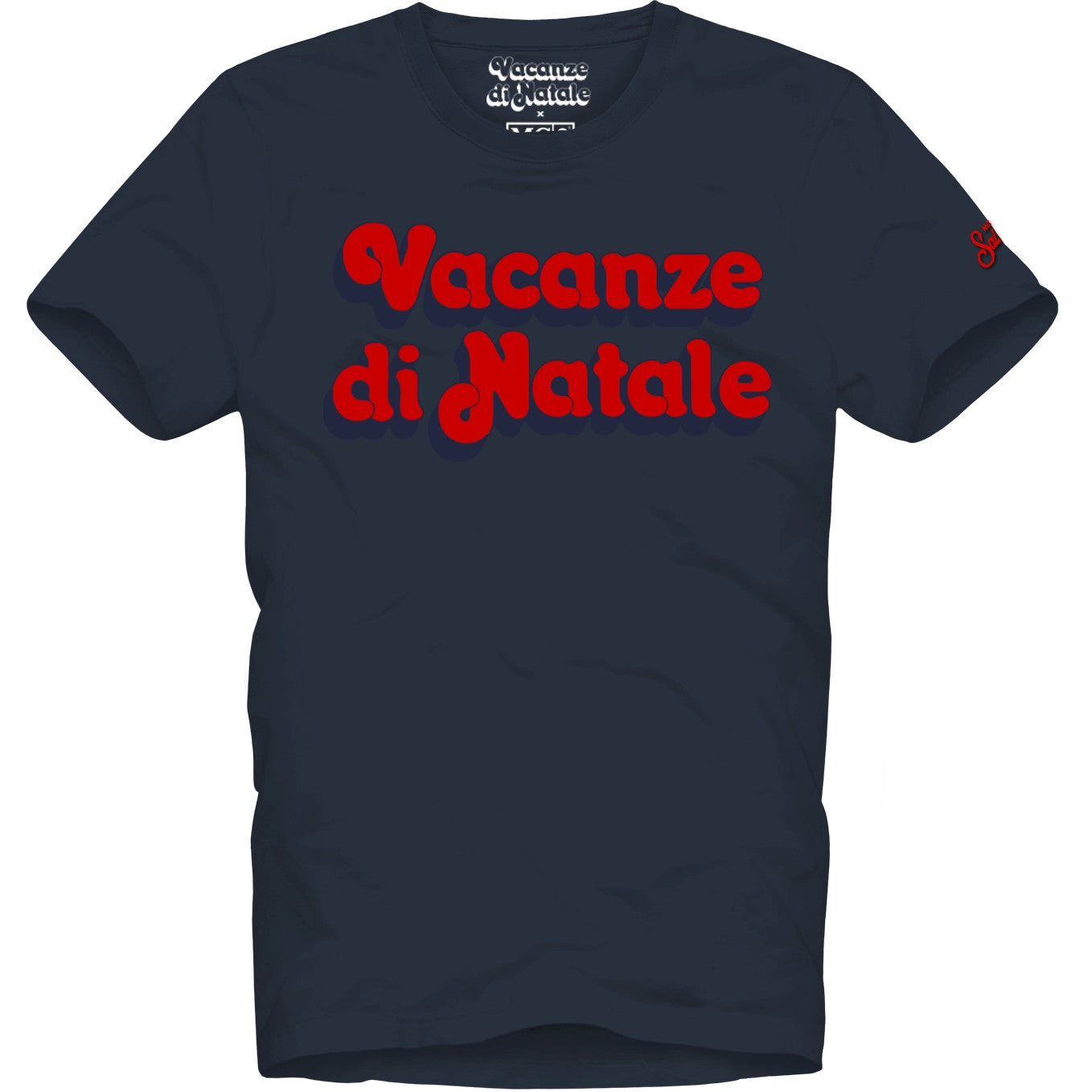 MC2 SAINT BARTH T-SHIRT Uomo ARNOTT WARM-Vacanze Logo Navy