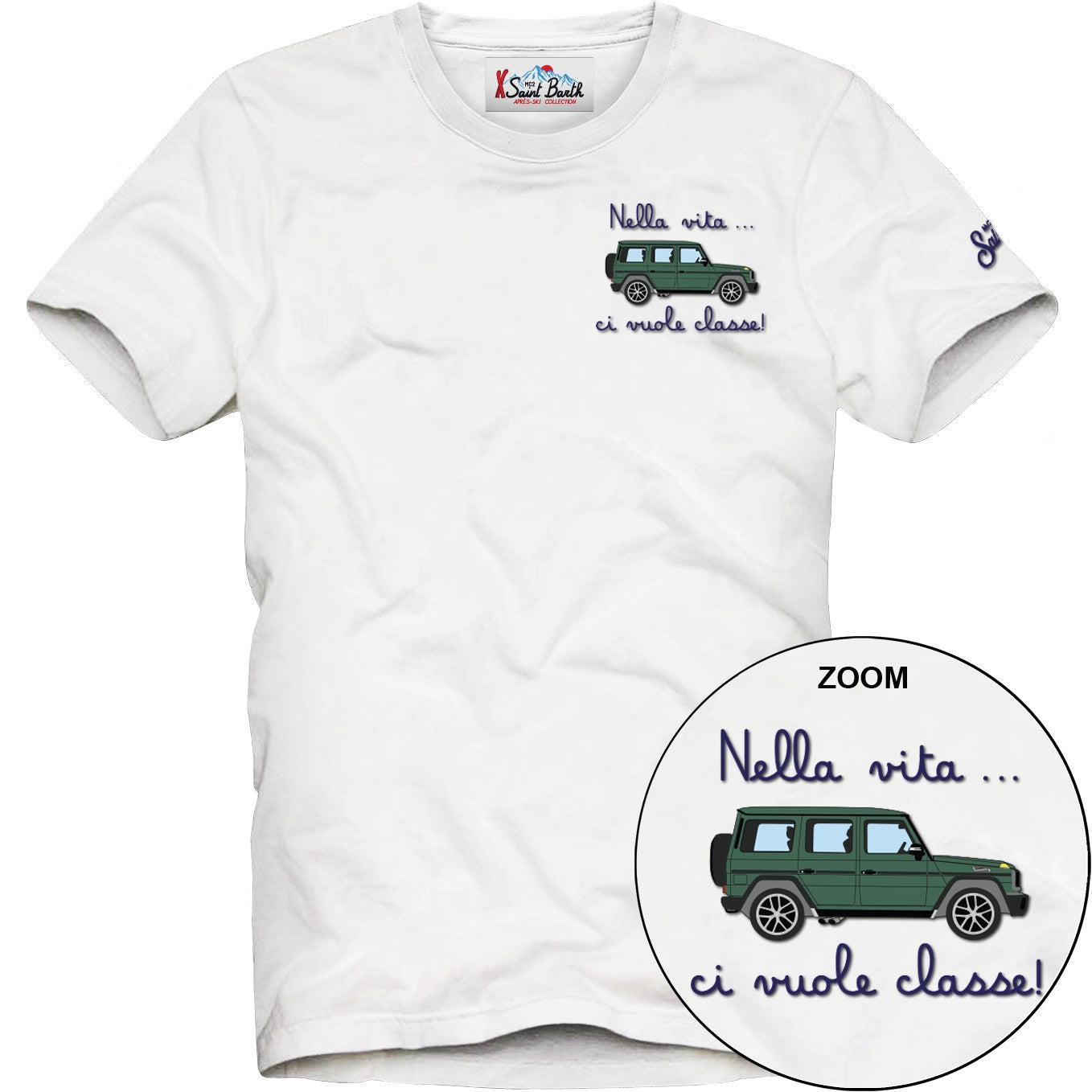 MC2 SAINT BARTH T-SHIRT Uomo ARNOTT-Vita Classe Bianco