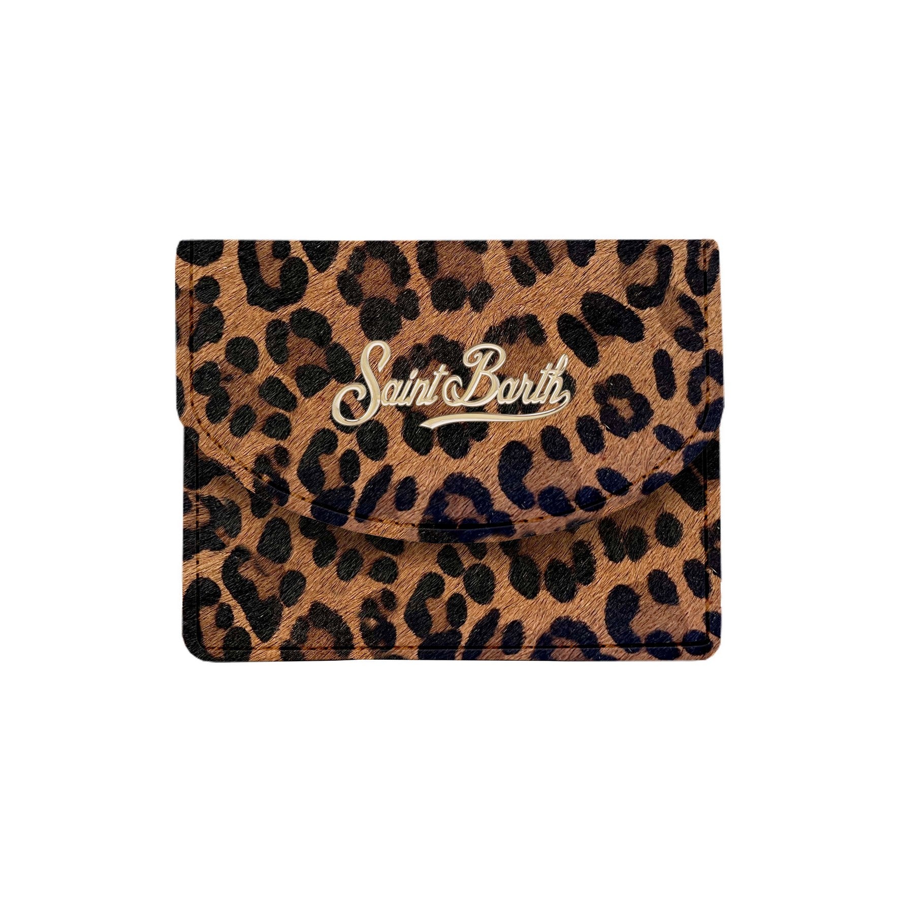 MC2 SAINT BARTH Portacarte CARD HOLDER Leo Leather-Marrone