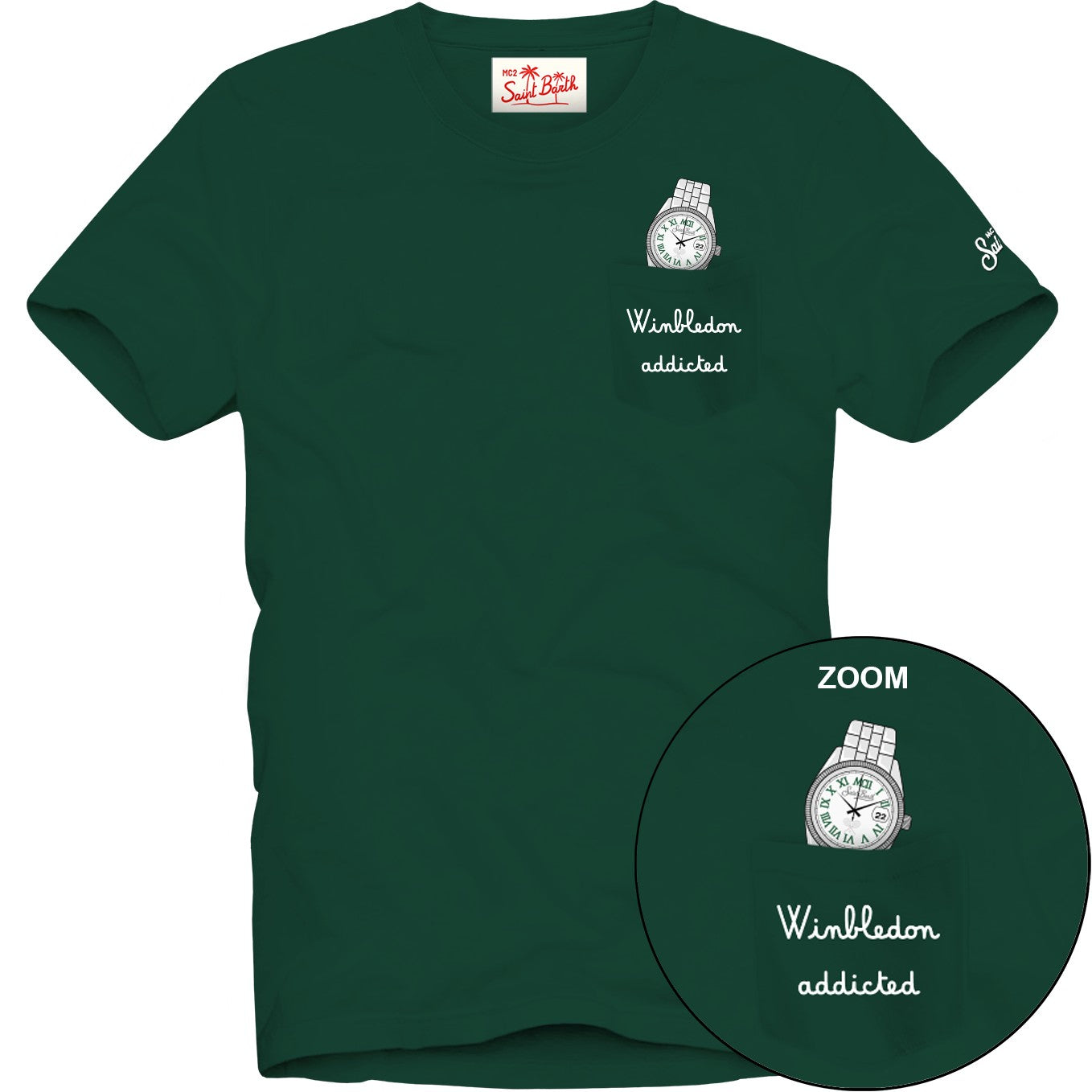 MC2 SAINT BARTH T-SHIRT Uomo CONNOR-Tennis Watch British Green