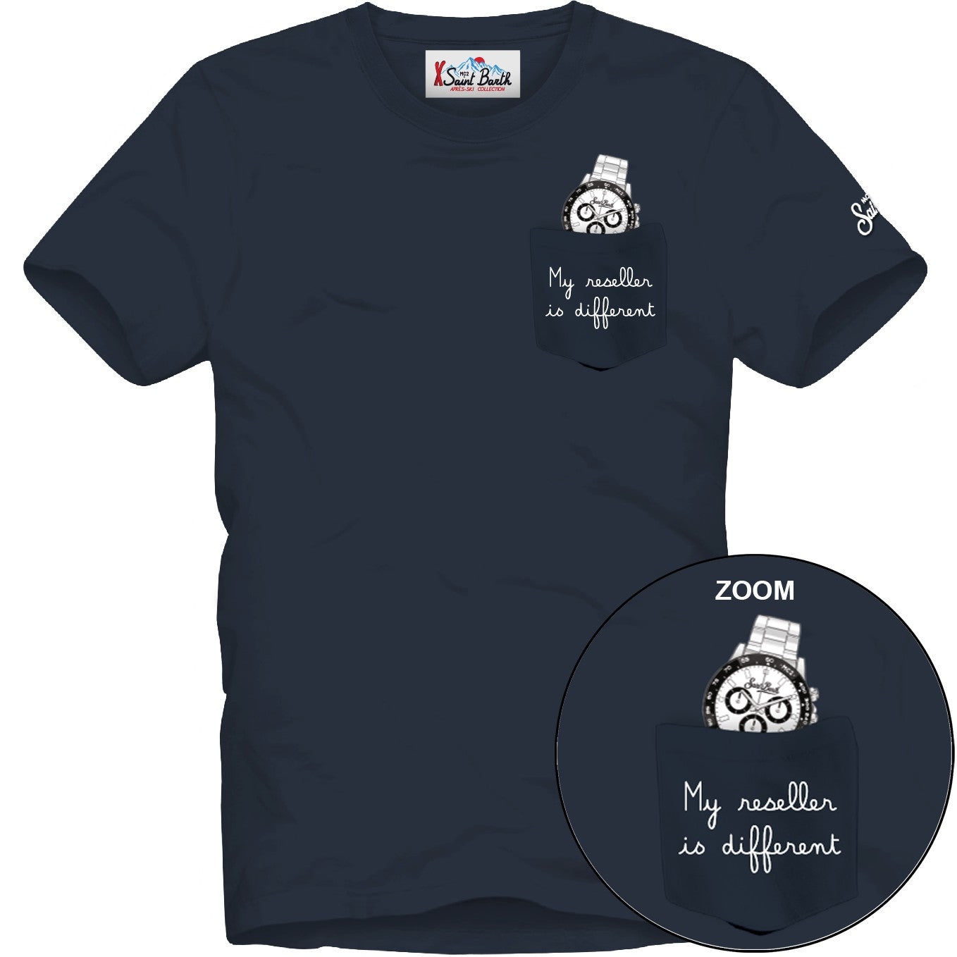 MC2 SAINT BARTH T-SHIRT Uomo CONNOR-Reseller Navy