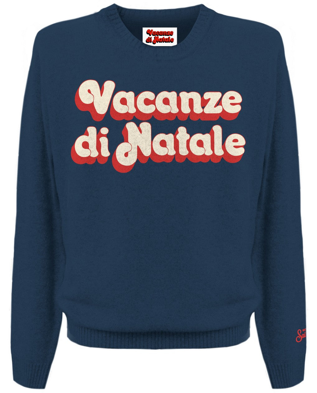 MC2 SAINT BARTH Maglione Bambino Douglas-Vacanze Logo Navy