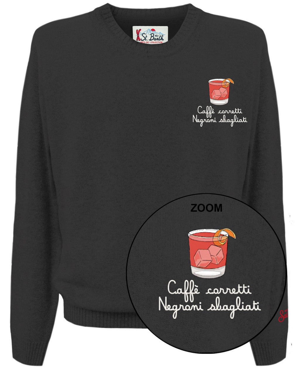 MC2 SAINT BARTH Maglione Uomo Heron Light-Negroni Sbagliati Nero