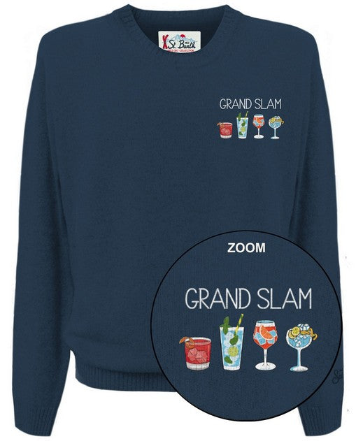 MC2 SAINT BARTH Maglione Uomo Heron Light-Grand Slam Navy