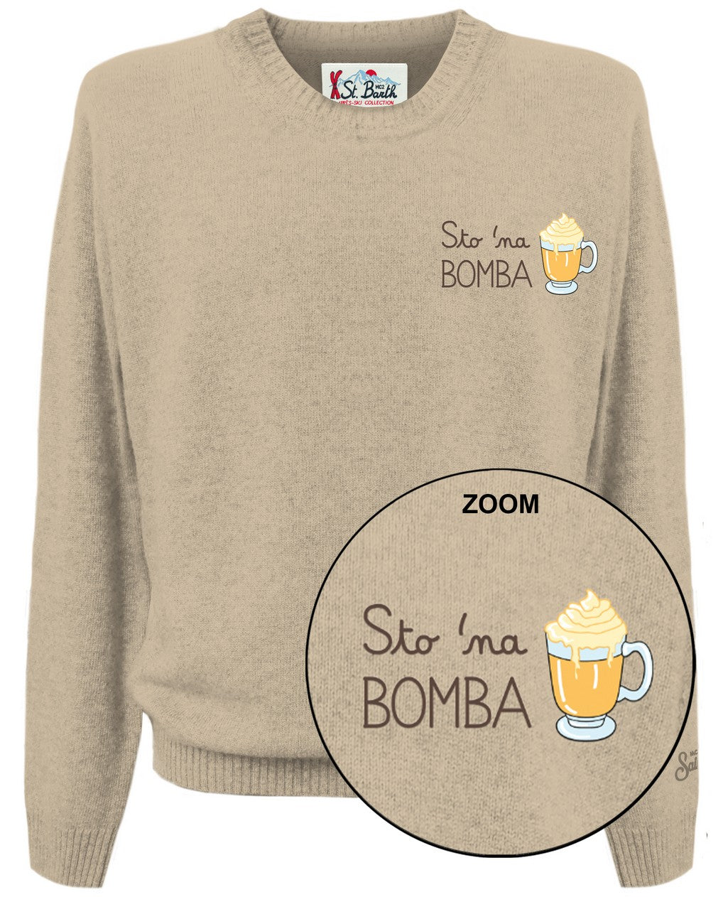 MC2 SAINT BARTH Maglione Uomo Heron Light-Baileys Beige