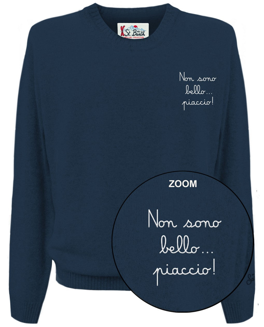 MC2 SAINT BARTH Maglione Uomo Heron Light-Bello Navy