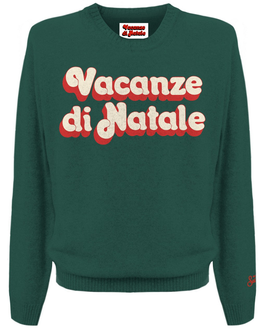 MC2 SAINT BARTH Maglione Uomo Heron-Vacanze Logo British Green