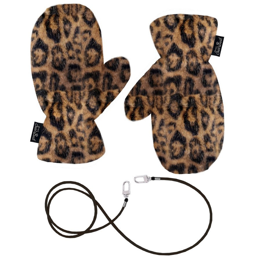MC2 SAINT BARTH Muffole Donna MUFFY FUR-Leopard
