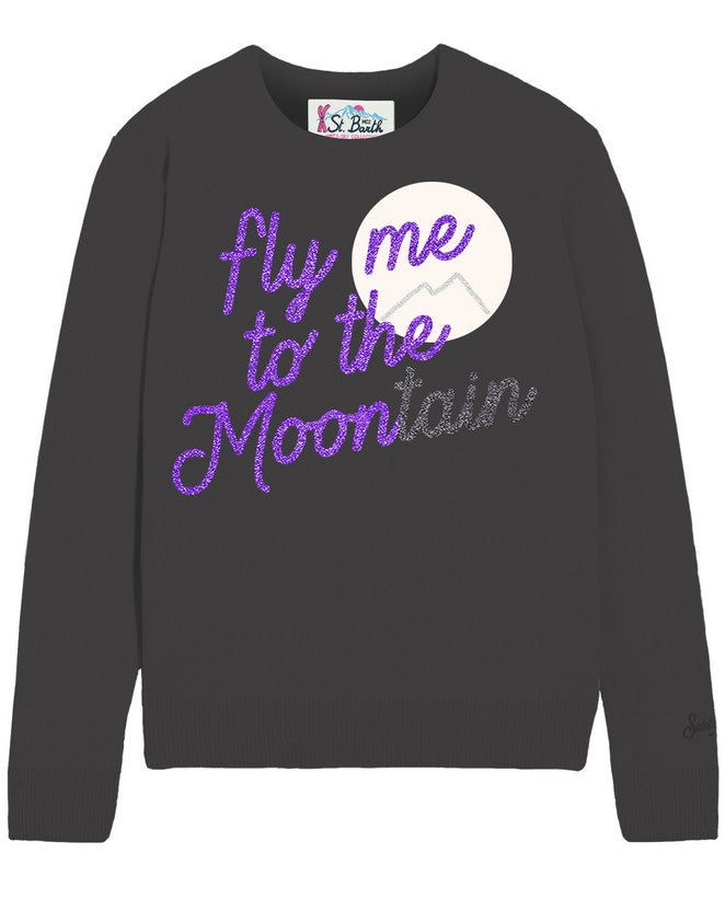 MC2 SAINT BARTH Maglione Donna NEW QUEEN-Fly Moontain Nero