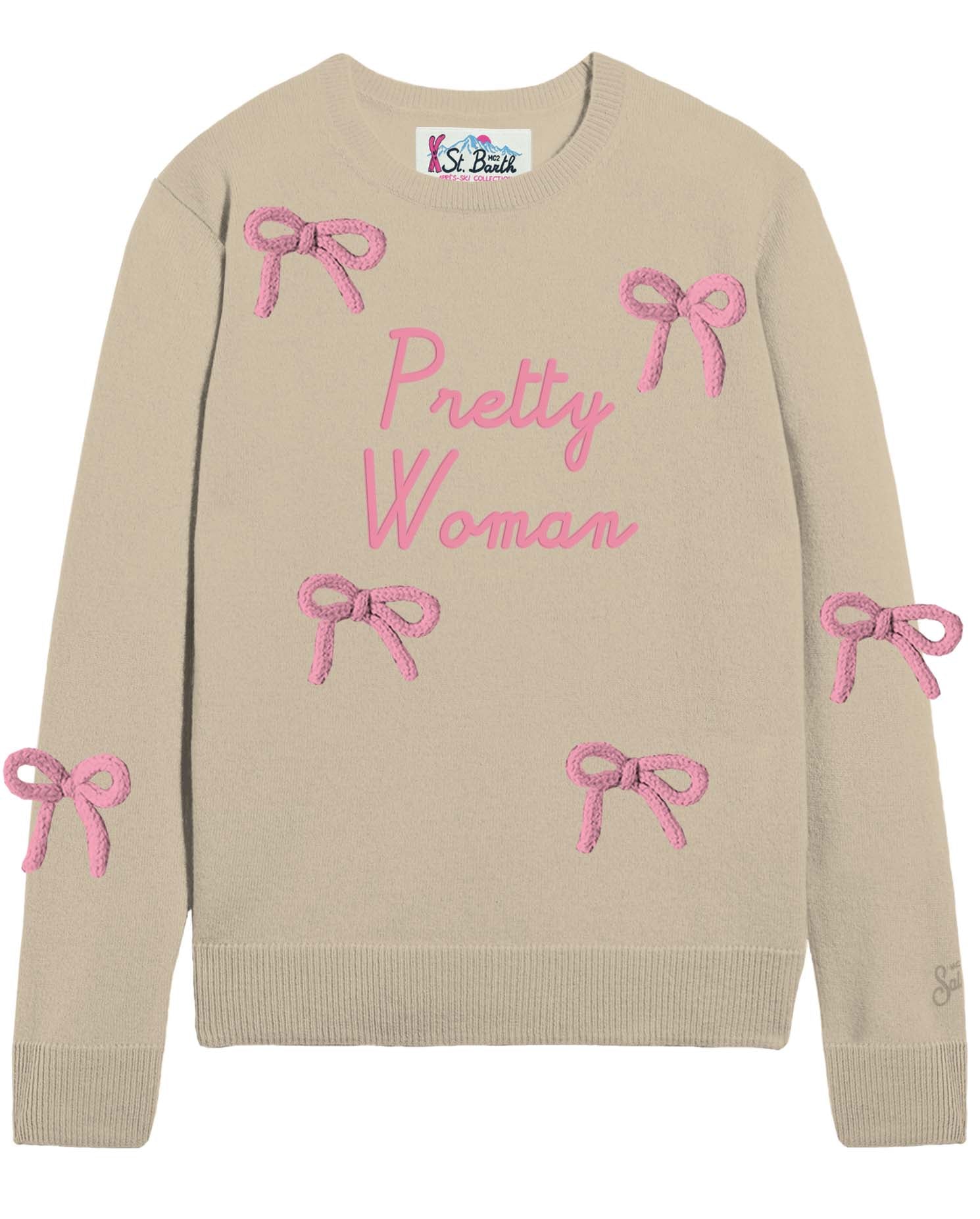 MC2 SAINT BARTH Maglione Donna NEW QUEEN-Pretty Woman Beige