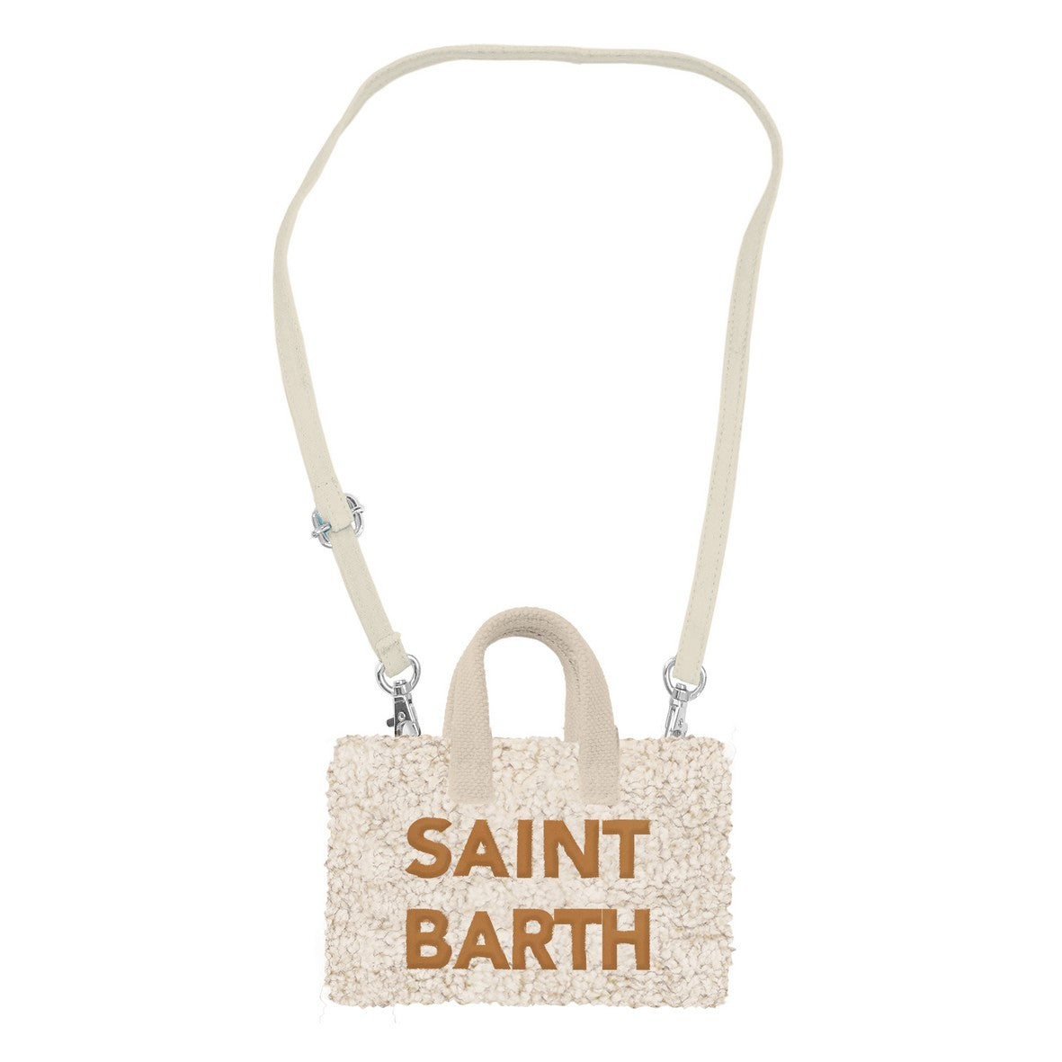 MC2 SAINT BARTH Borsa Porta Cellulare PHONE BAG TEDDY-Off White