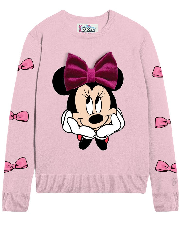 MC2 SAINT BARTH Maglione Bambina Princess-Minnie Rosa