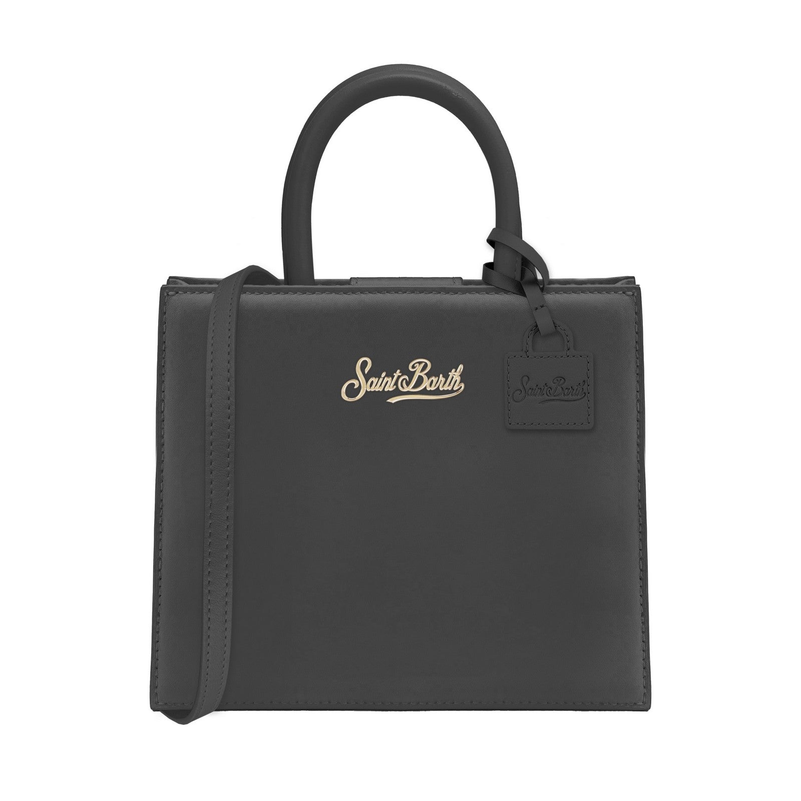 MC2 SAINT BARTH Borsa Shop Bag Mini-Leather Nero
