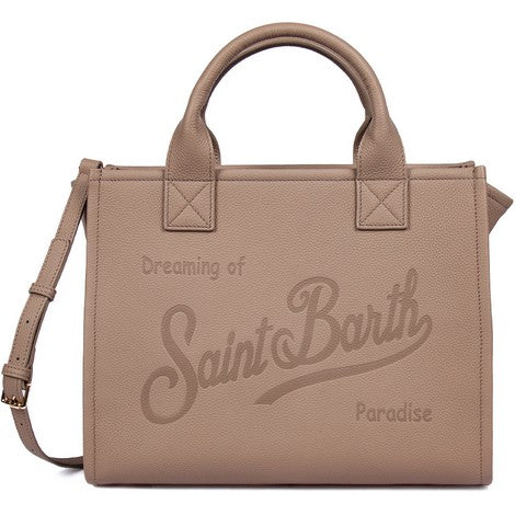 MC2 SAINT BARTH Borsa Vanity Bag Large-Grain Leather Nocciola