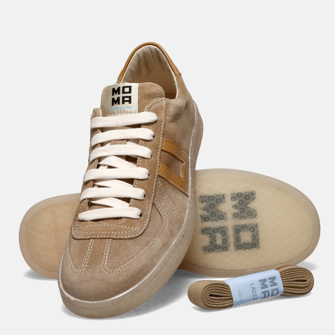 MOMA Sneaker Uomo Vulcano-Beige Ocra
