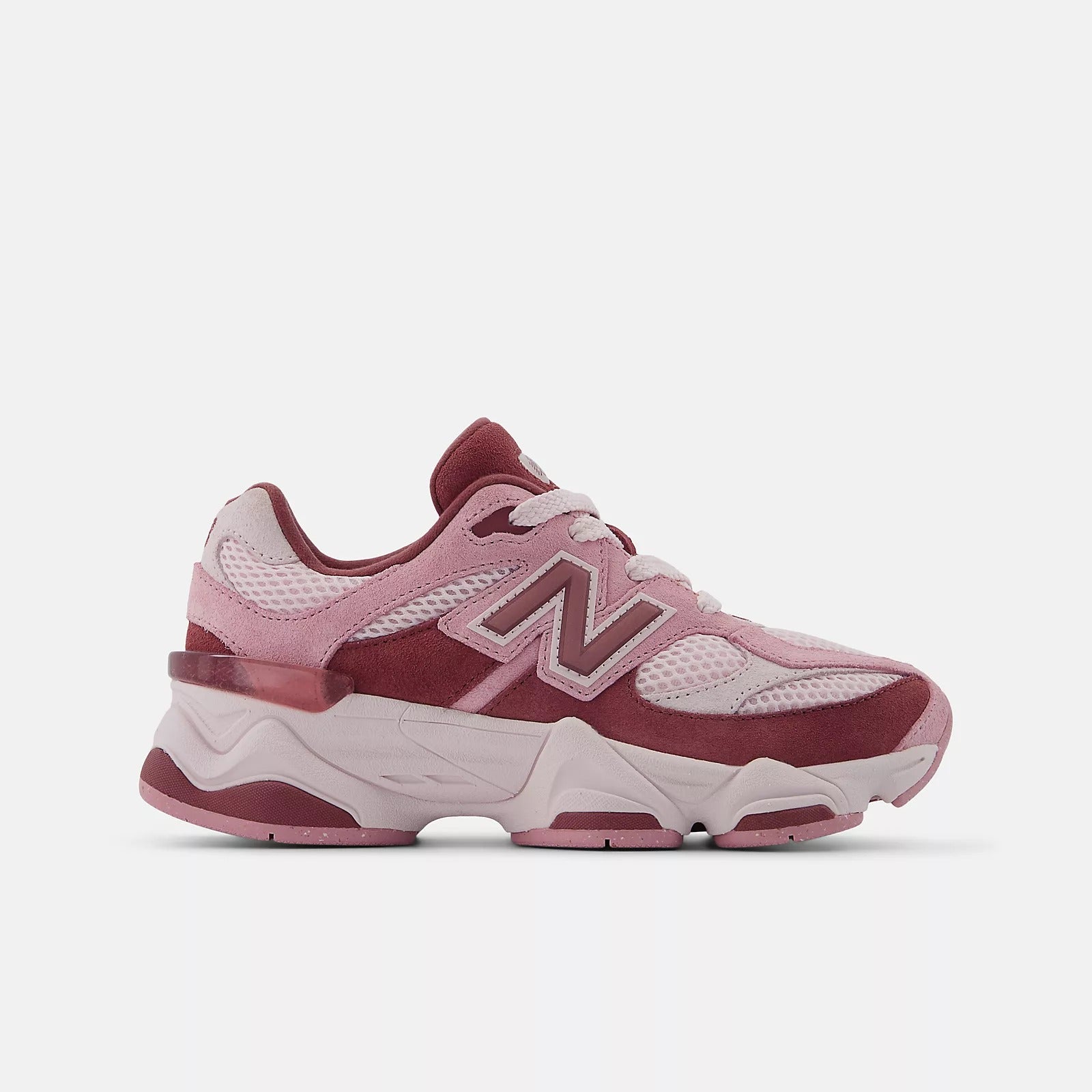 NEW BALANCE Sneaker Unisex Kids 9060-Pink Granite Washed Burgundy