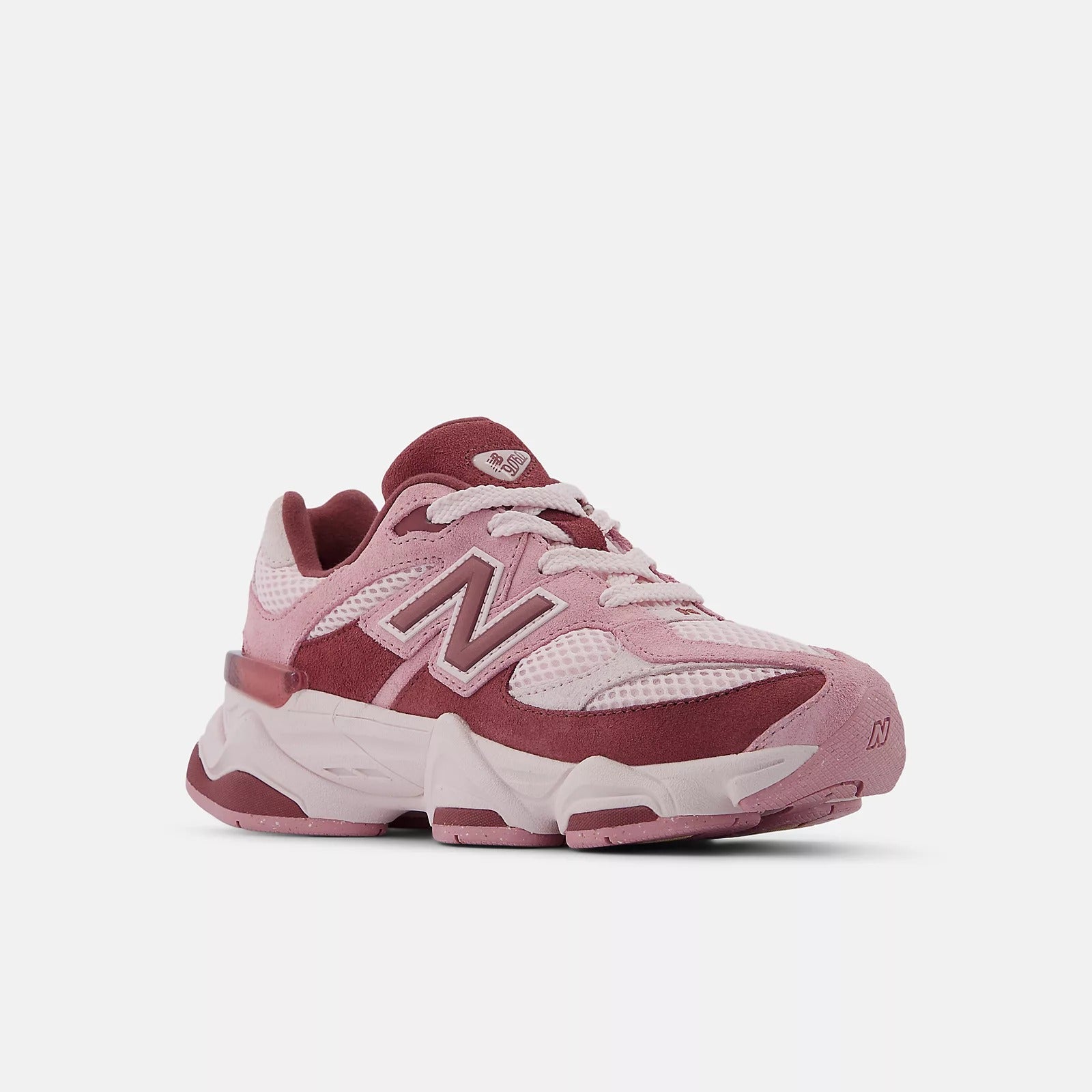 NEW BALANCE Sneaker Unisex Kids 9060-Pink Granite Washed Burgundy