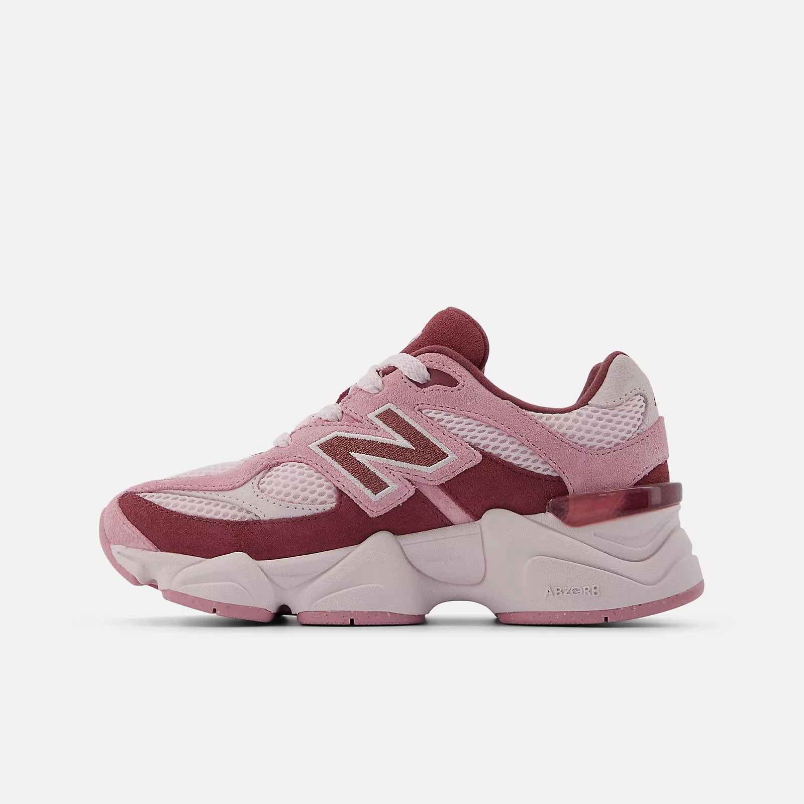 NEW BALANCE Sneaker Unisex Kids 9060-Pink Granite Washed Burgundy