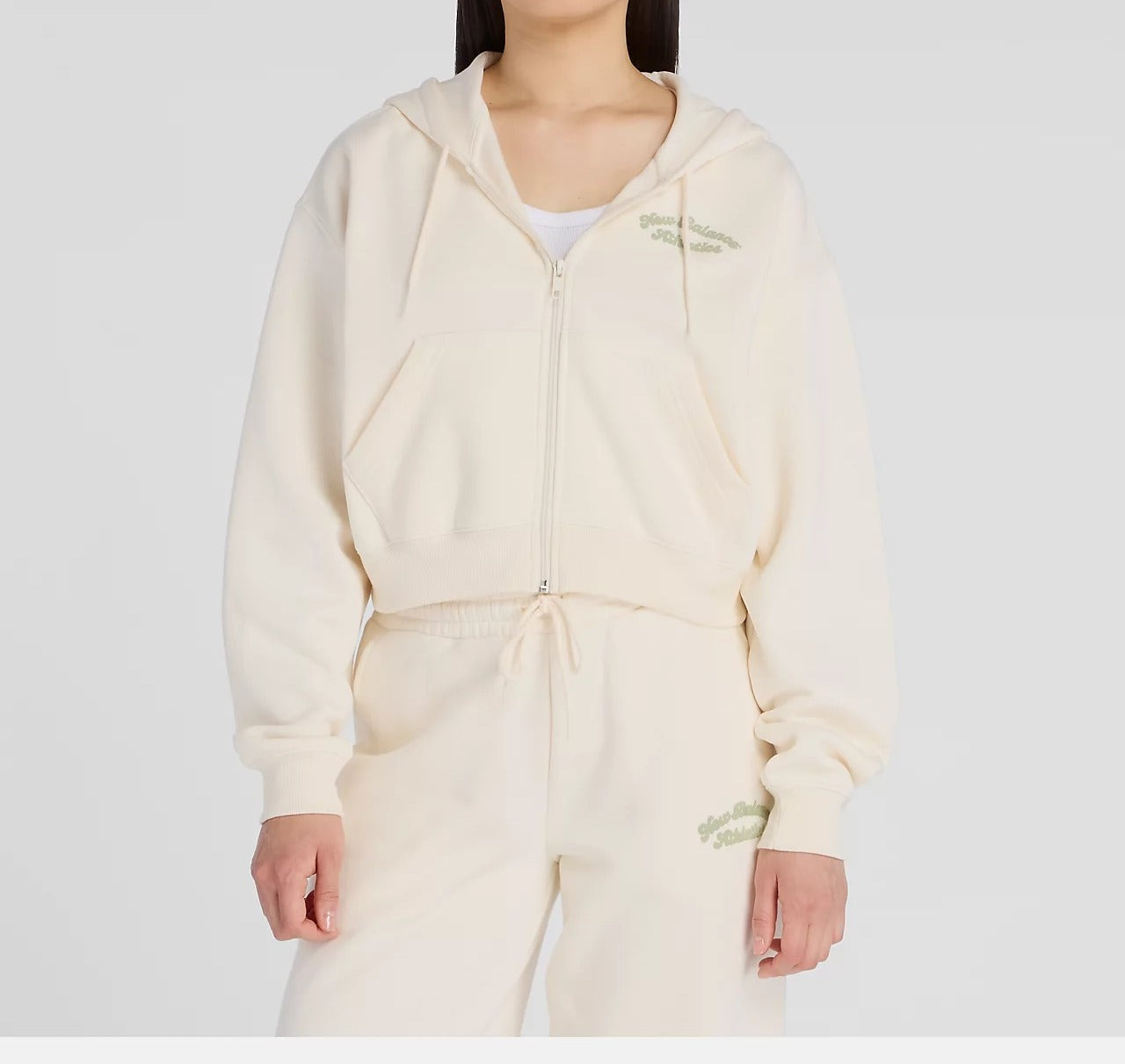 NEW BALANCE Felpa Donna Linear Heritage Full Zip-Permafrost