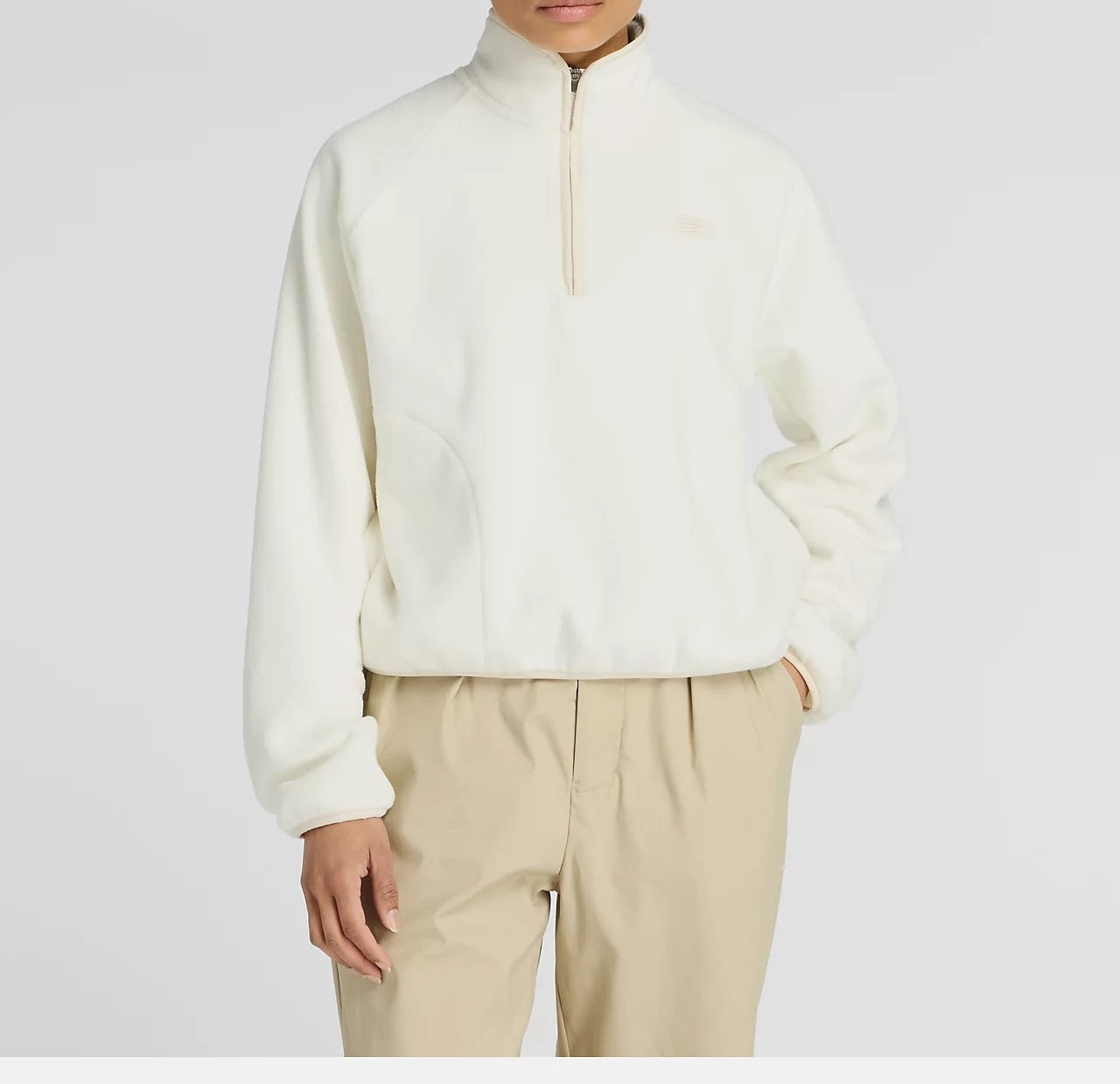 NEW BALANCE Felpa Donna Sport Polar Half Zip-Permafrost
