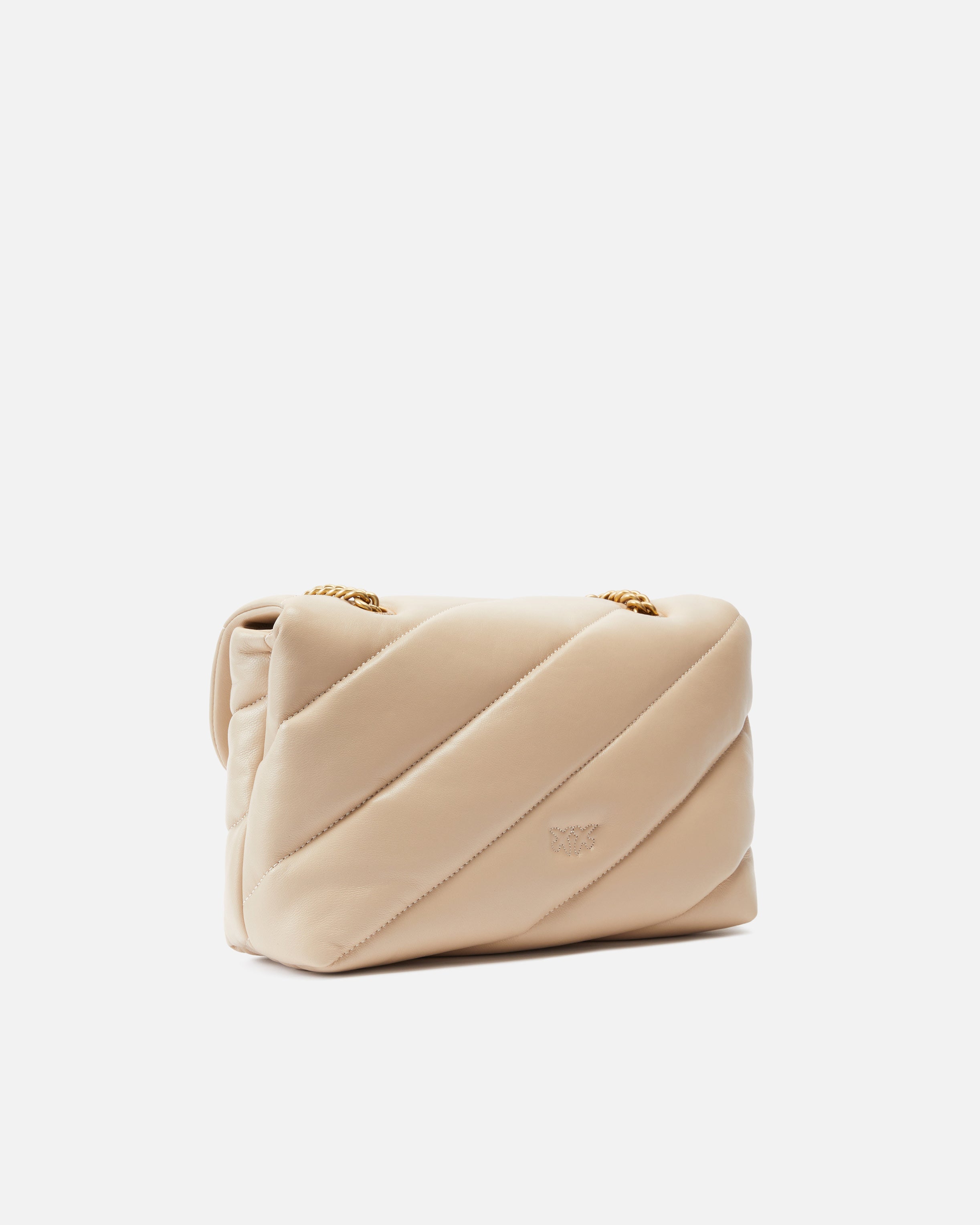PINKO Borsa Love Puff Classic-Beige Grigio Fumo