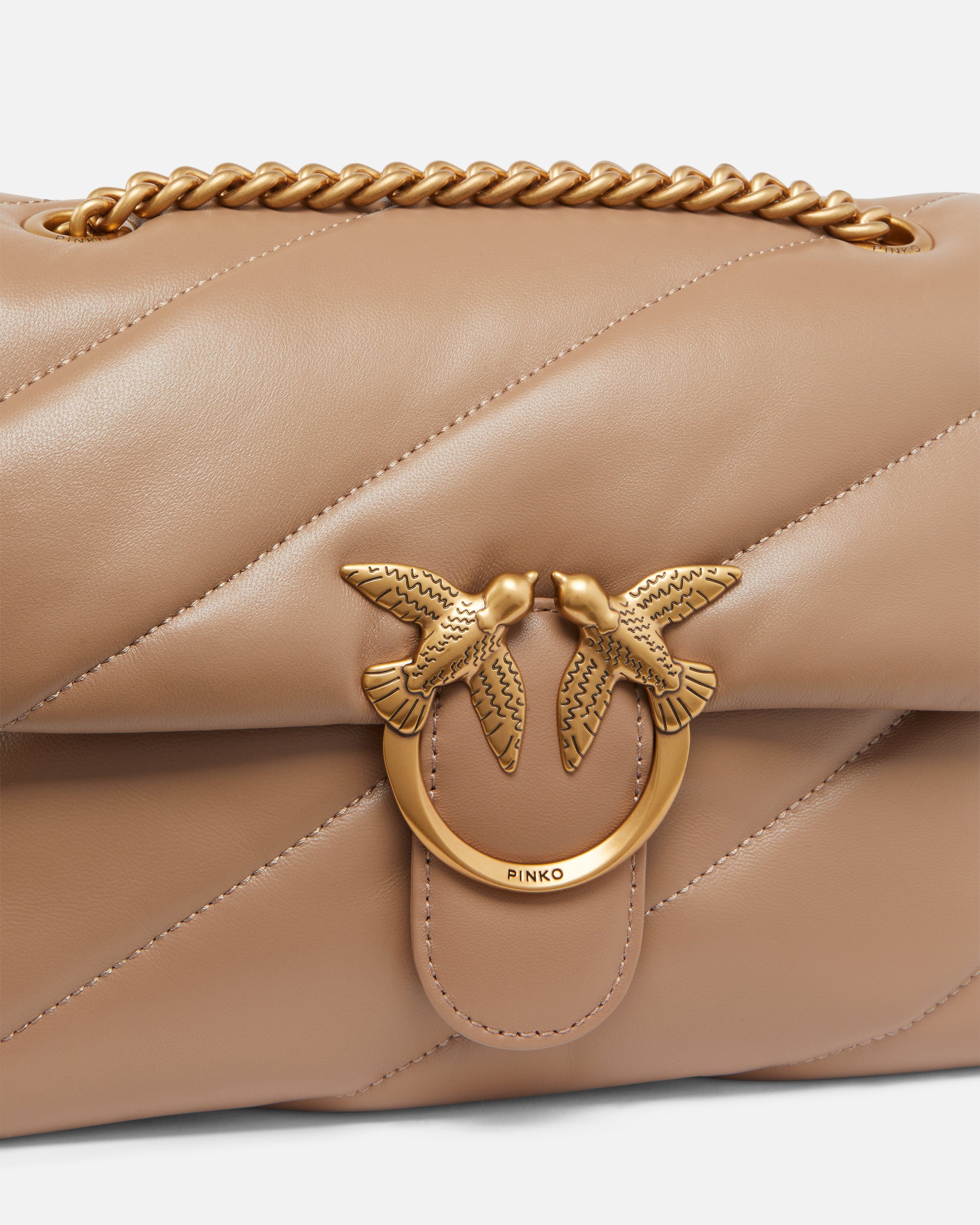 PINKO Borsa Love Puff Classic-Biscotto