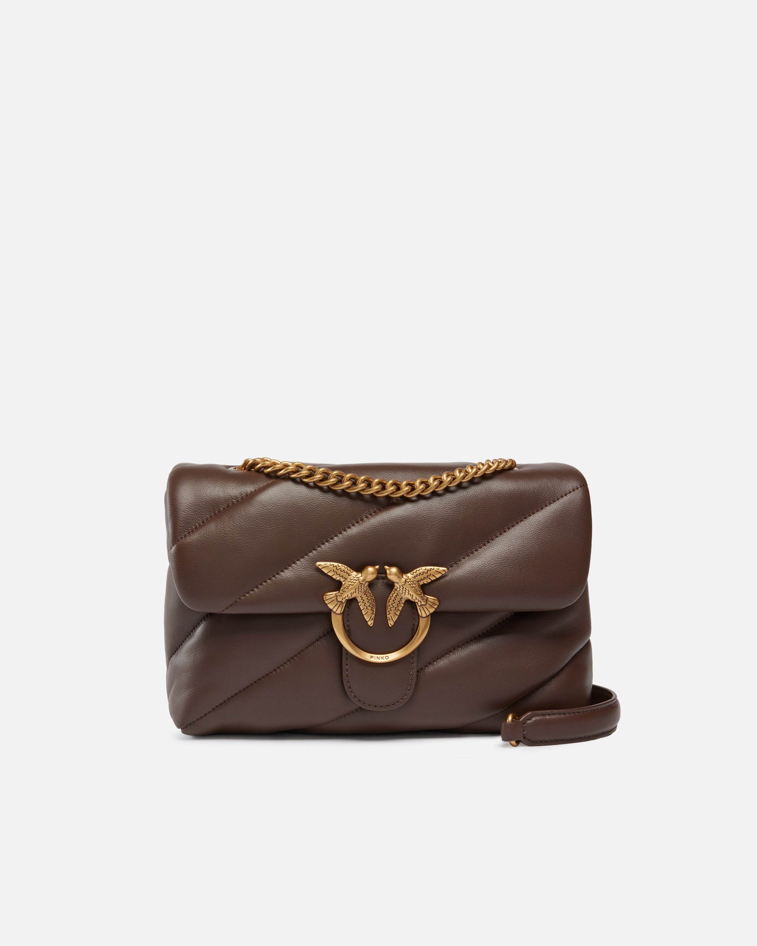 PINKO Borsa Flat Classic-Blu Indaco Gold