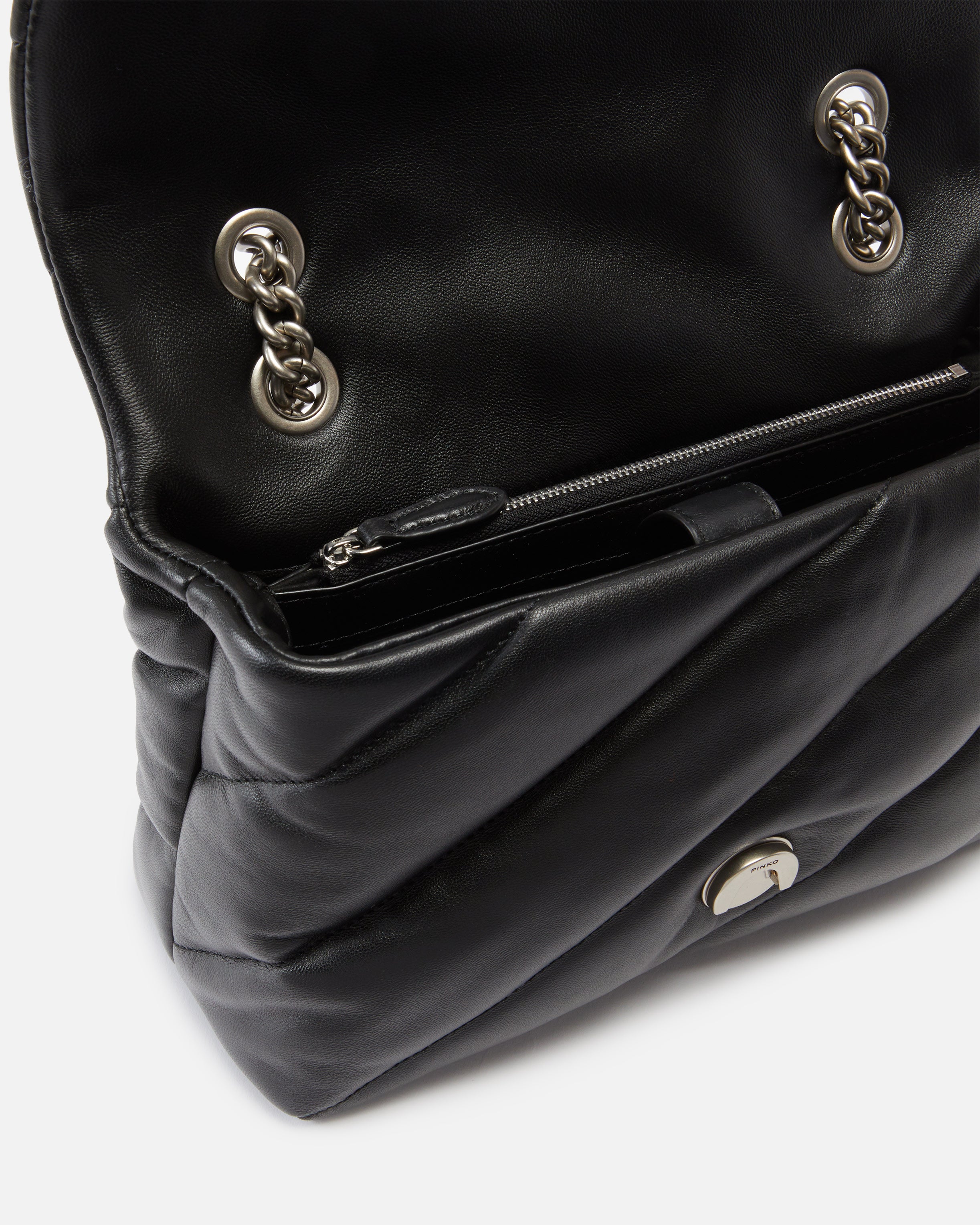 PINKO Borsa Love Puff Classic-Nero Silver