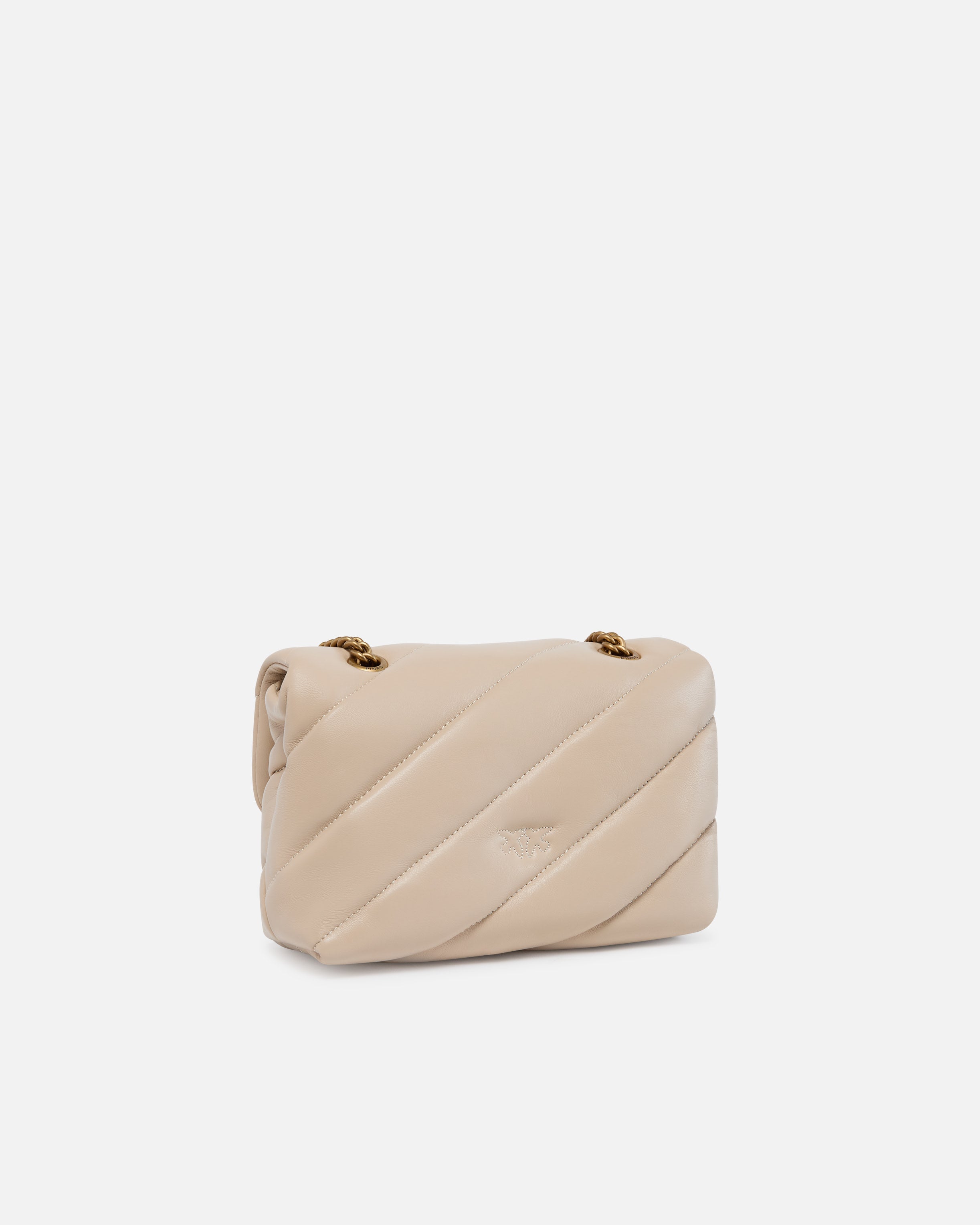 PINKO Borsa Love Puff Mini Classic-Beige Grigio Fumo