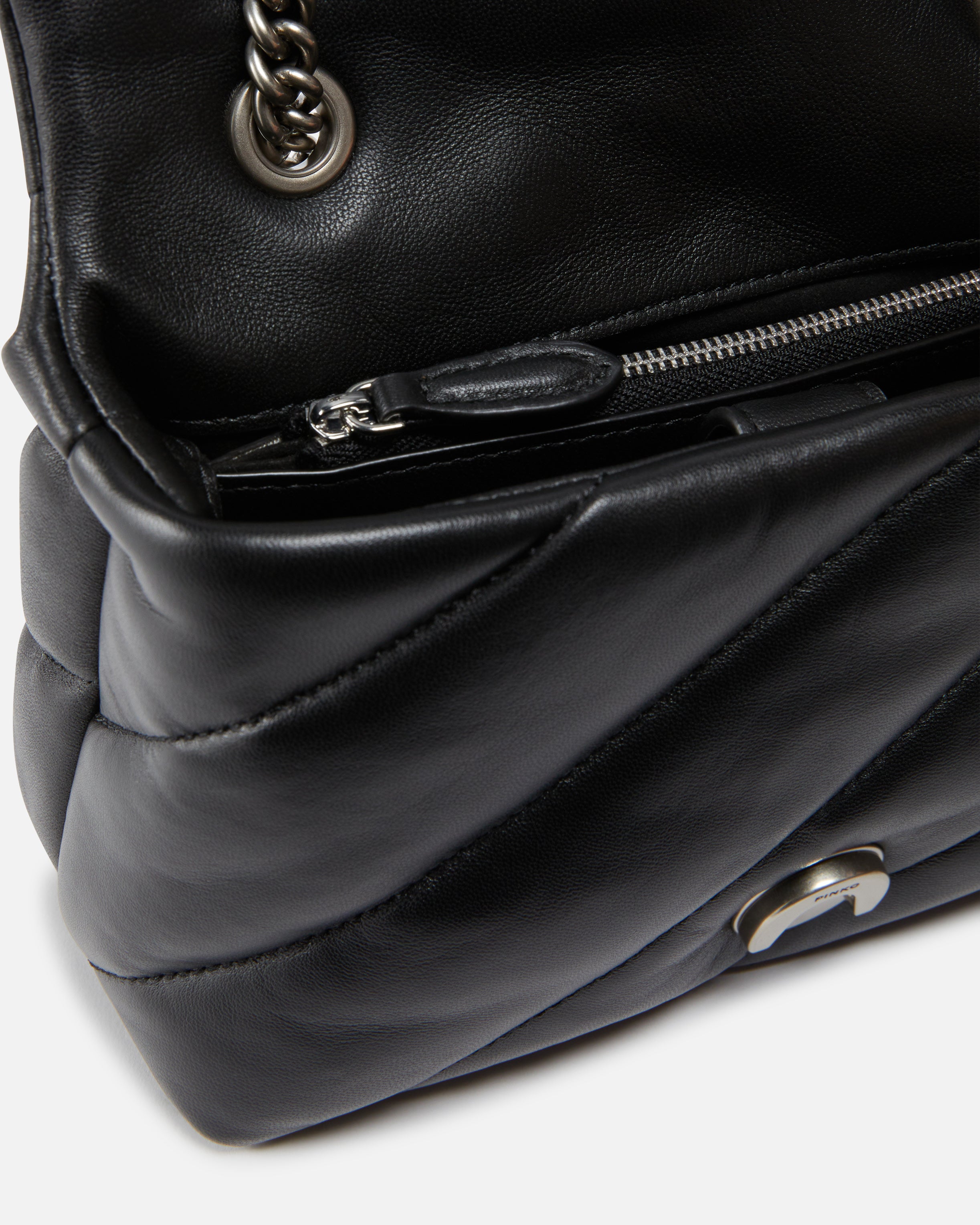 PINKO Borsa Love Puff Mini Classic-Nero Silver