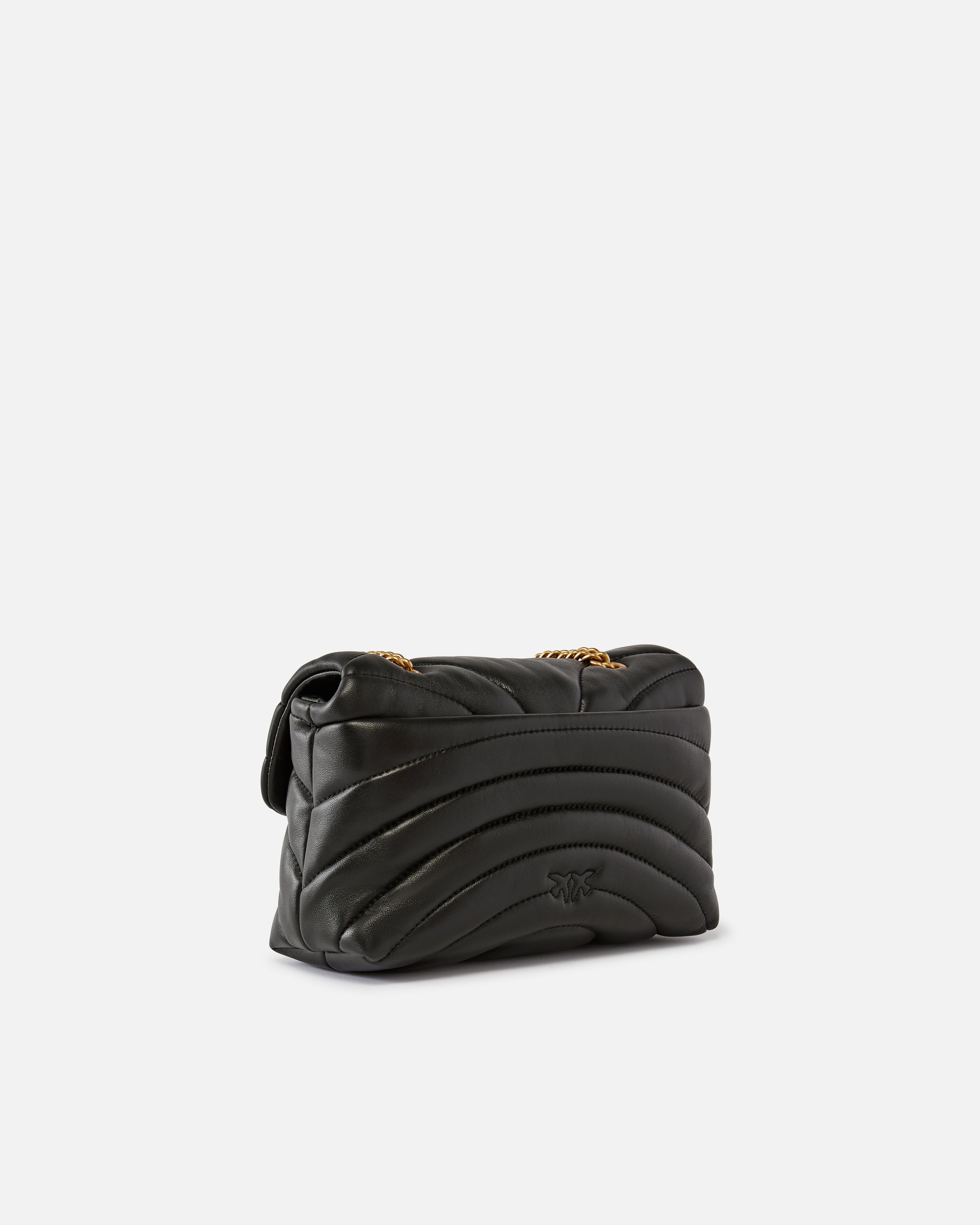 PINKO Borsa Love Puff Mini Classic Butterfly-Nero Gold