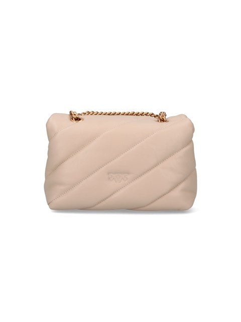 PINKO Borsa Love Baby Puff-Beige Grigio Fumo