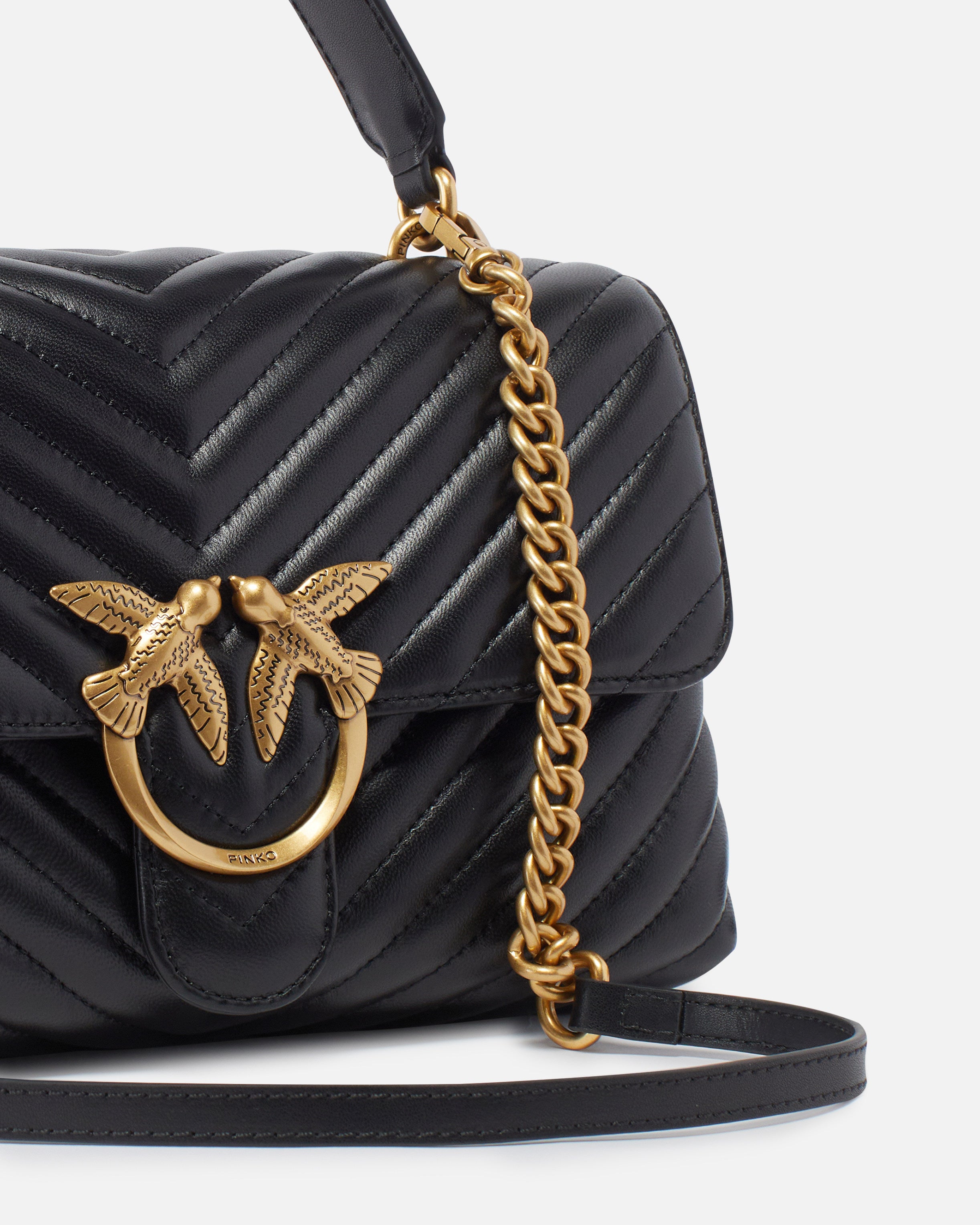 PINKO Borsa Love Lady Puff Classic-Nero Gold