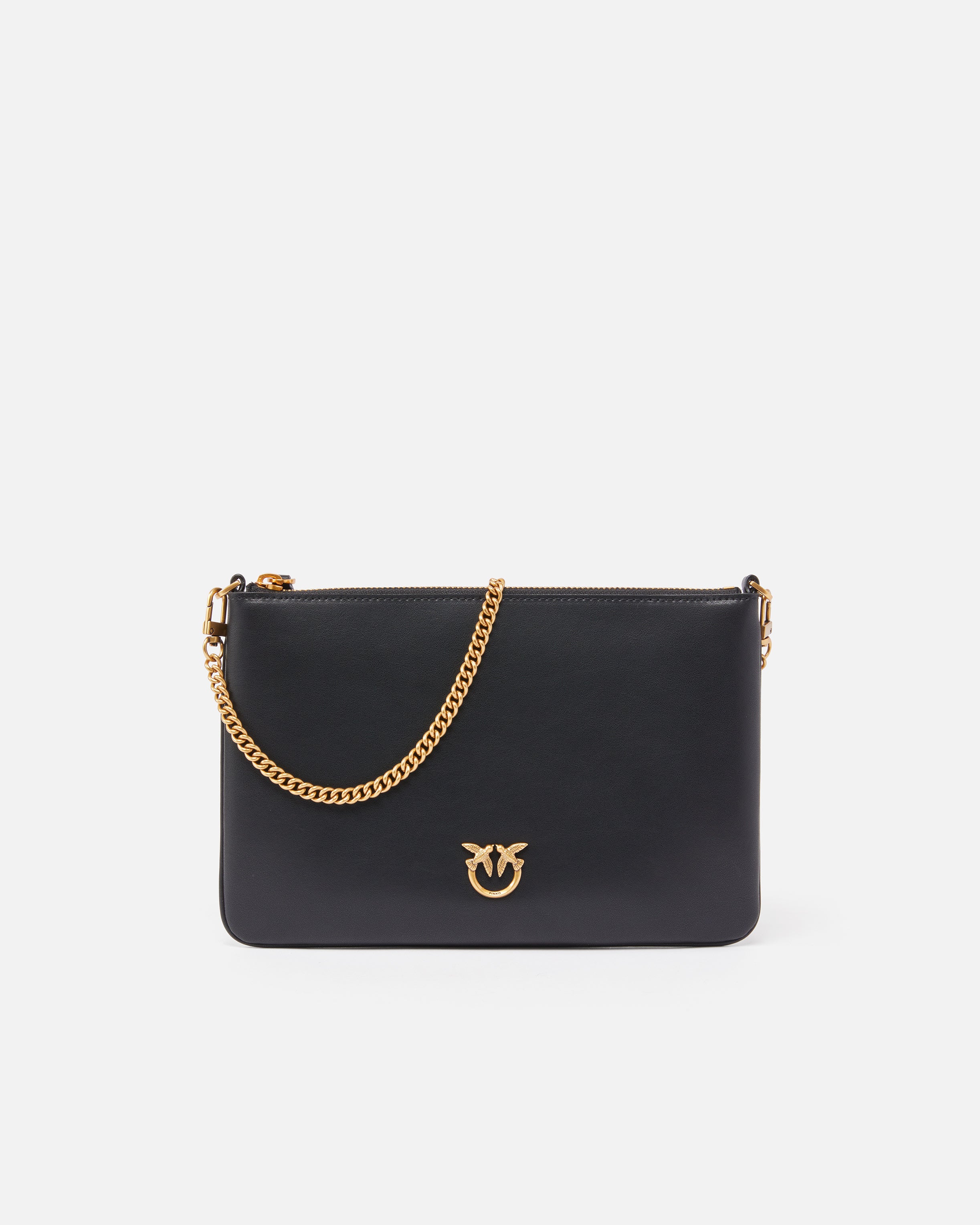 PINKO Borsa Flat Classic-Nero Gold