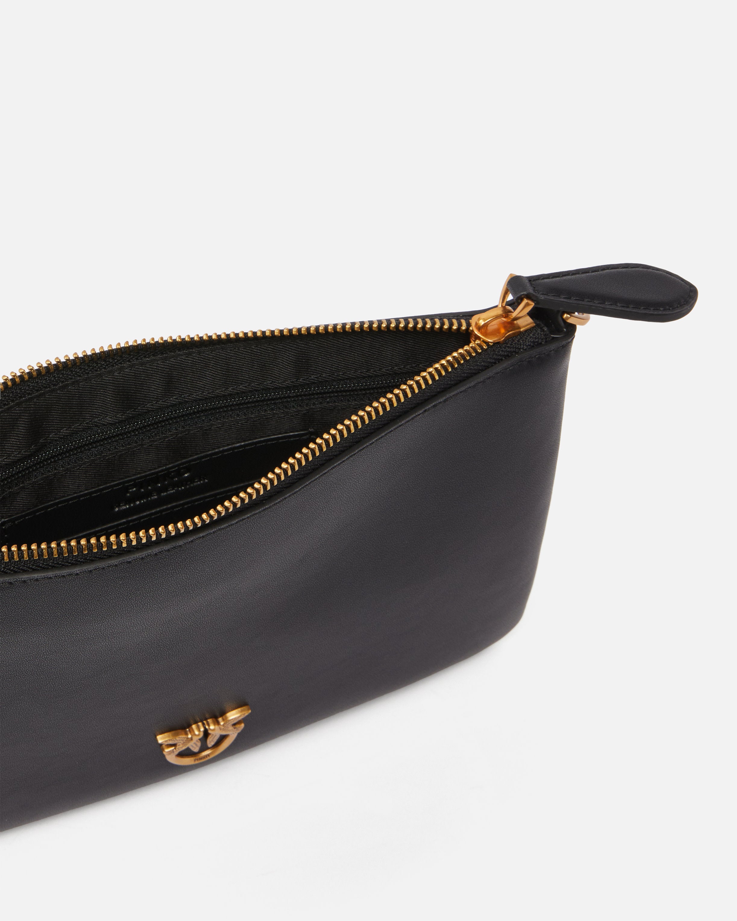 PINKO Borsa Flat Classic-Nero Gold