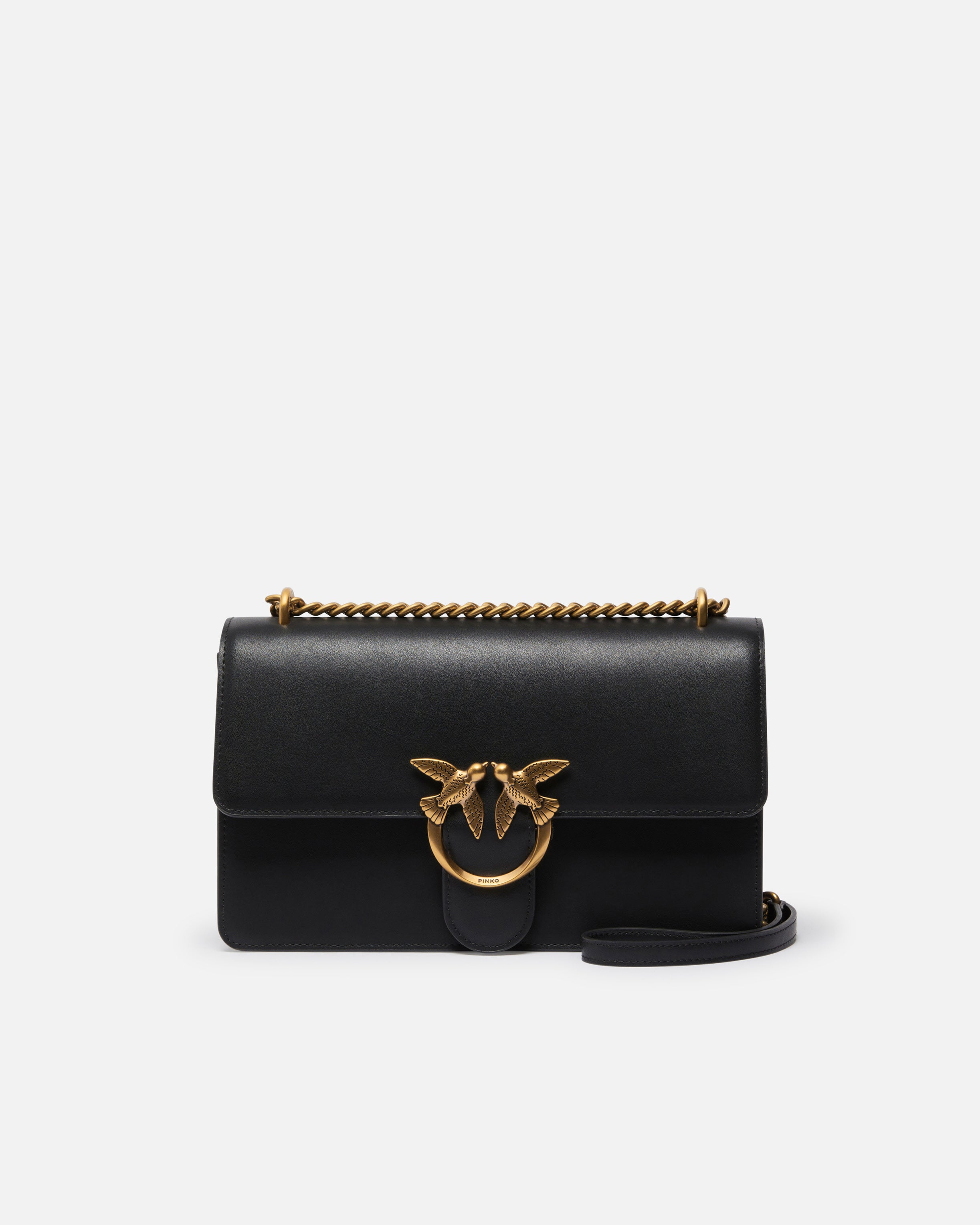 PINKO Borsa Love One Classic DC-Nero Antique Gold