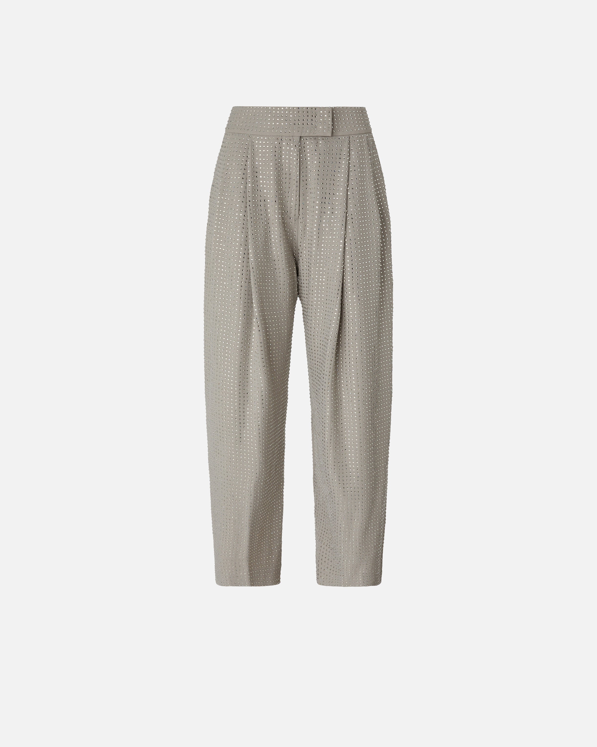 PINKO Pantalone Patre-Grigio Strass