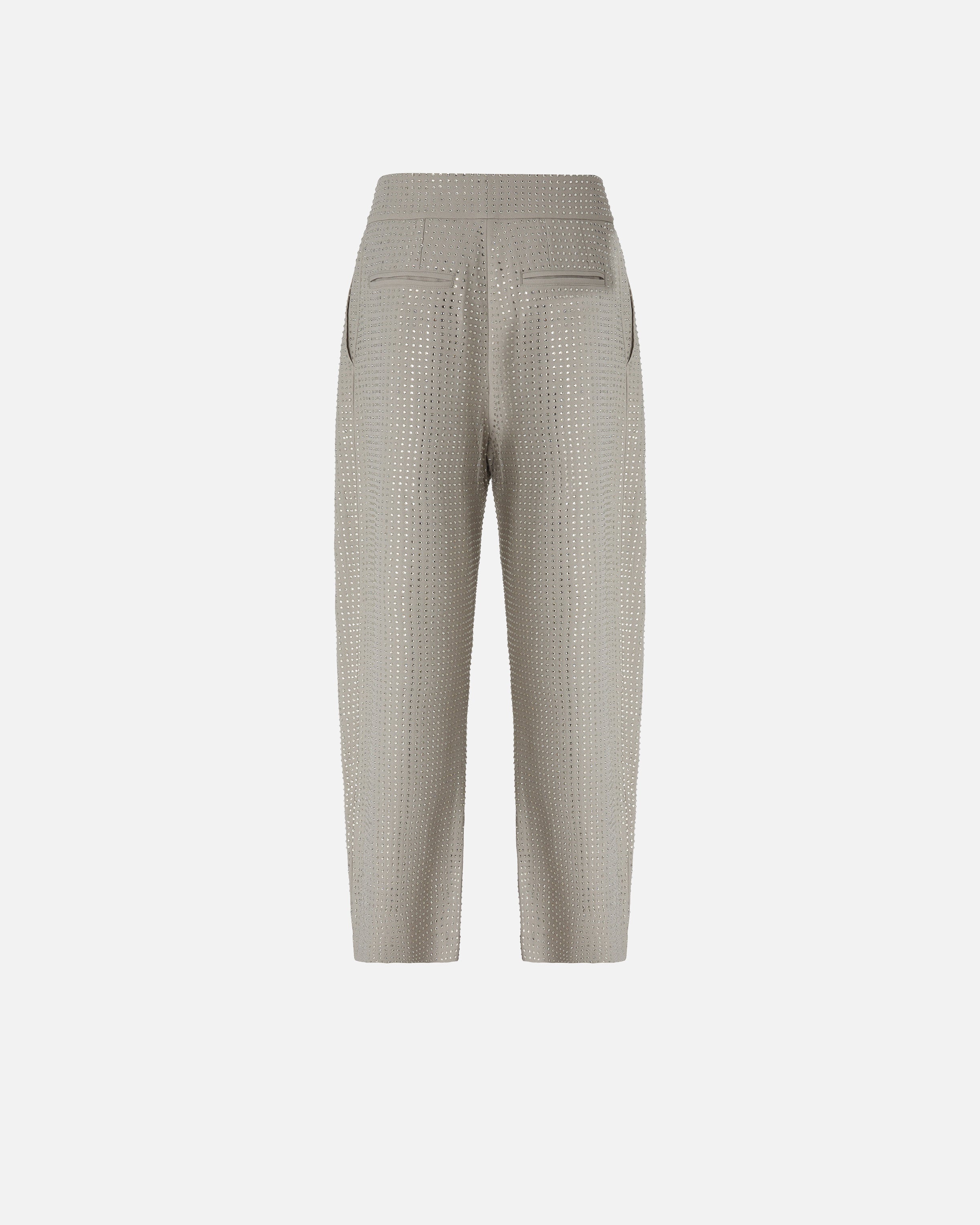 PINKO Pantalone Patre-Grigio Strass