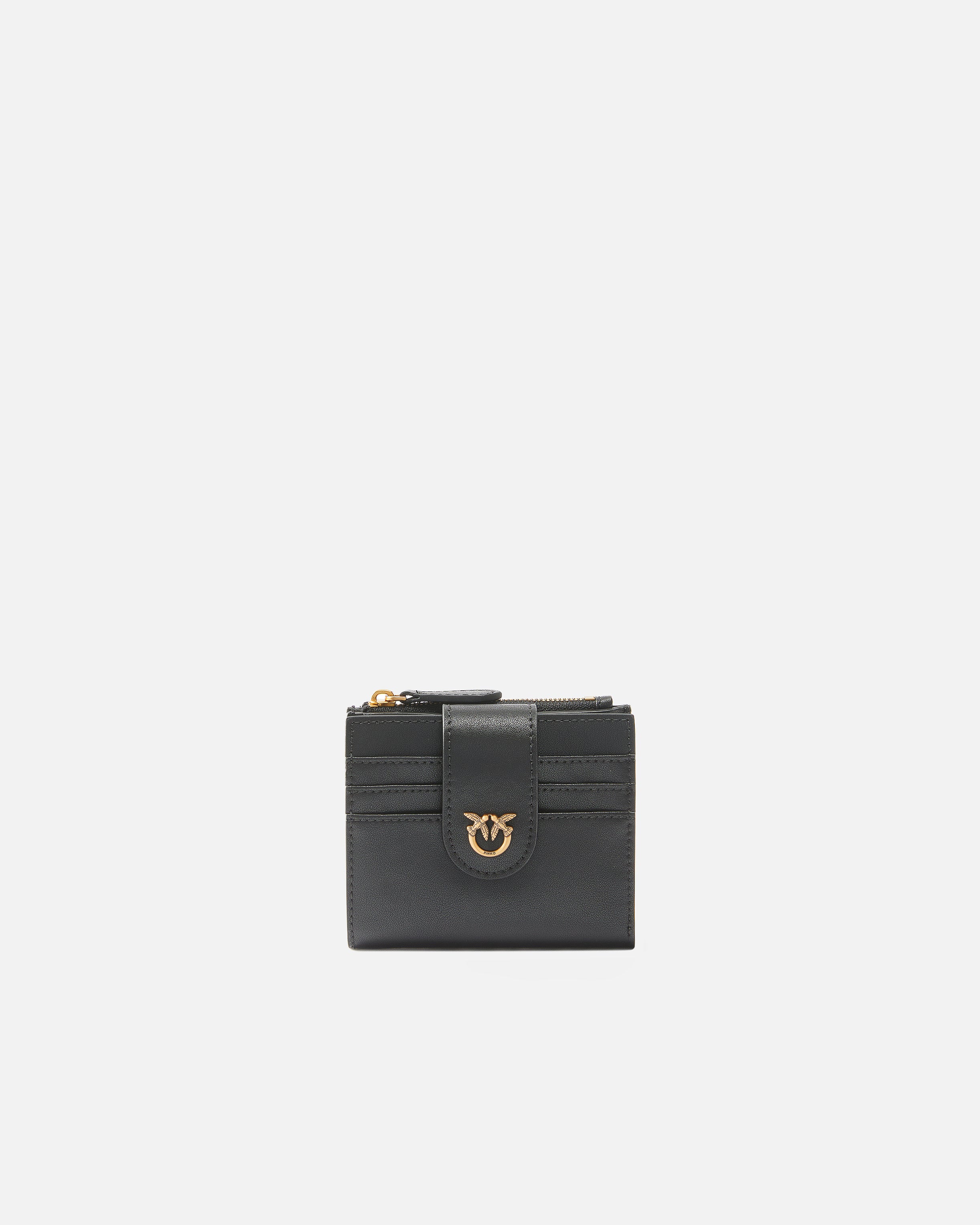 PINKO Portafoglio Multi Purpose-Nero Gold
