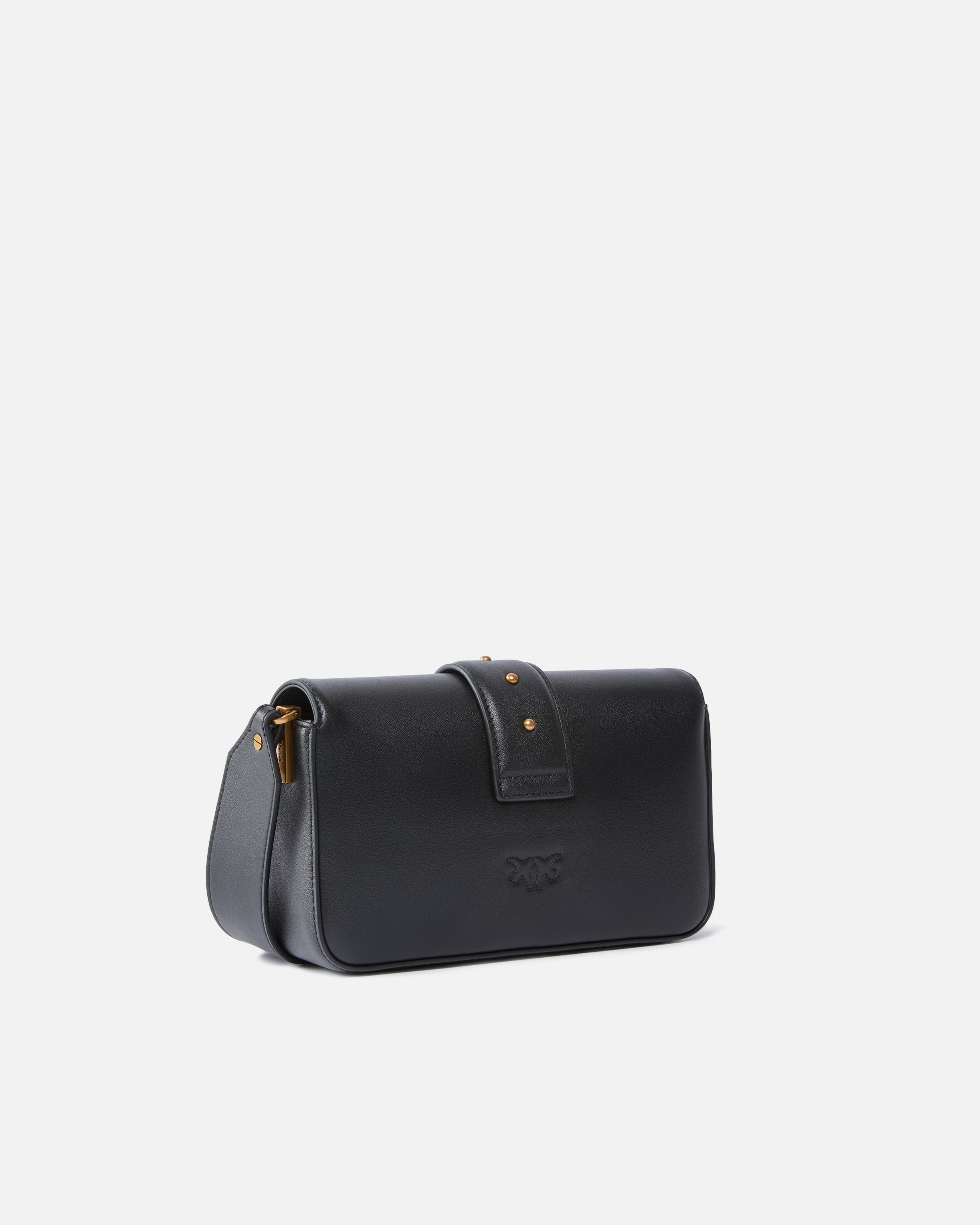 PINKO Borsa Love One Mini Slouchy-Nero Gold
