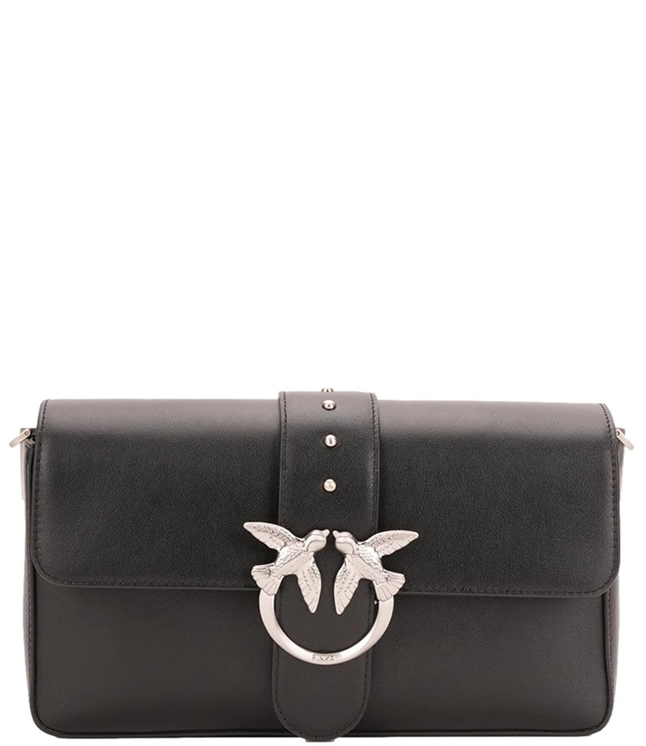PINKO Borsa Love One Classic Slouchy-Nero Silver