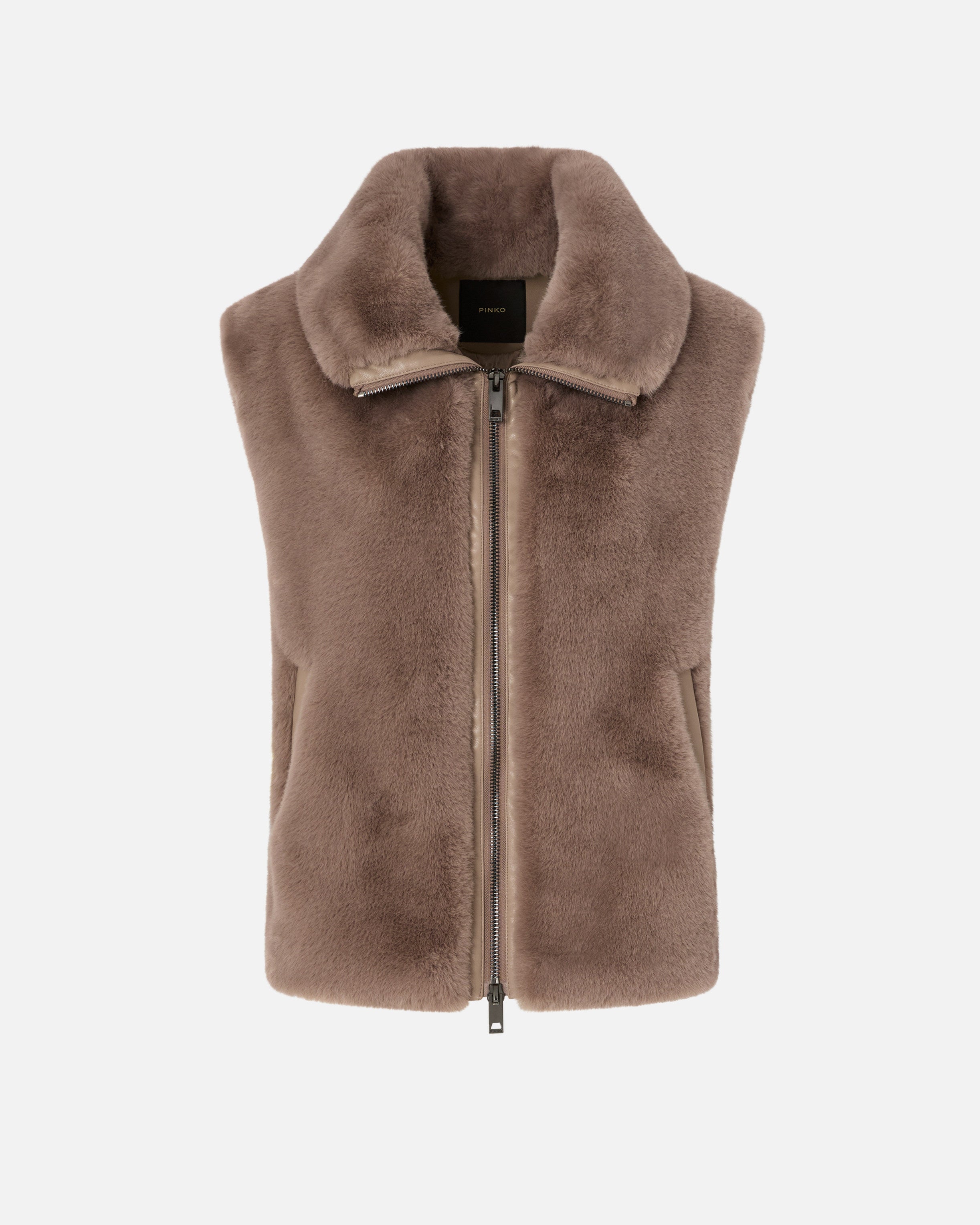 PINKO Gilet Aspen-Biscotto
