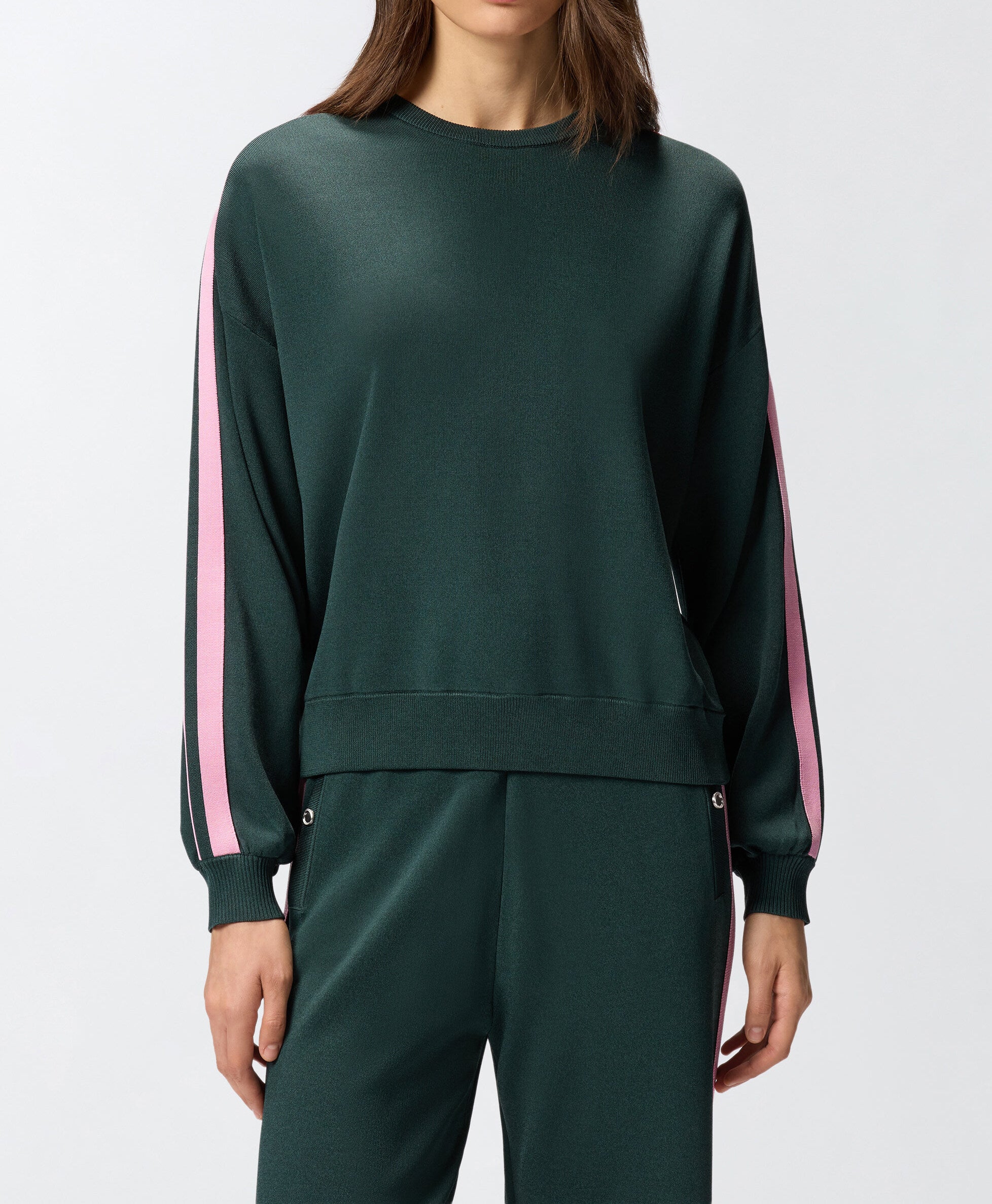 PINKO Felpa Back Emporio-Verde