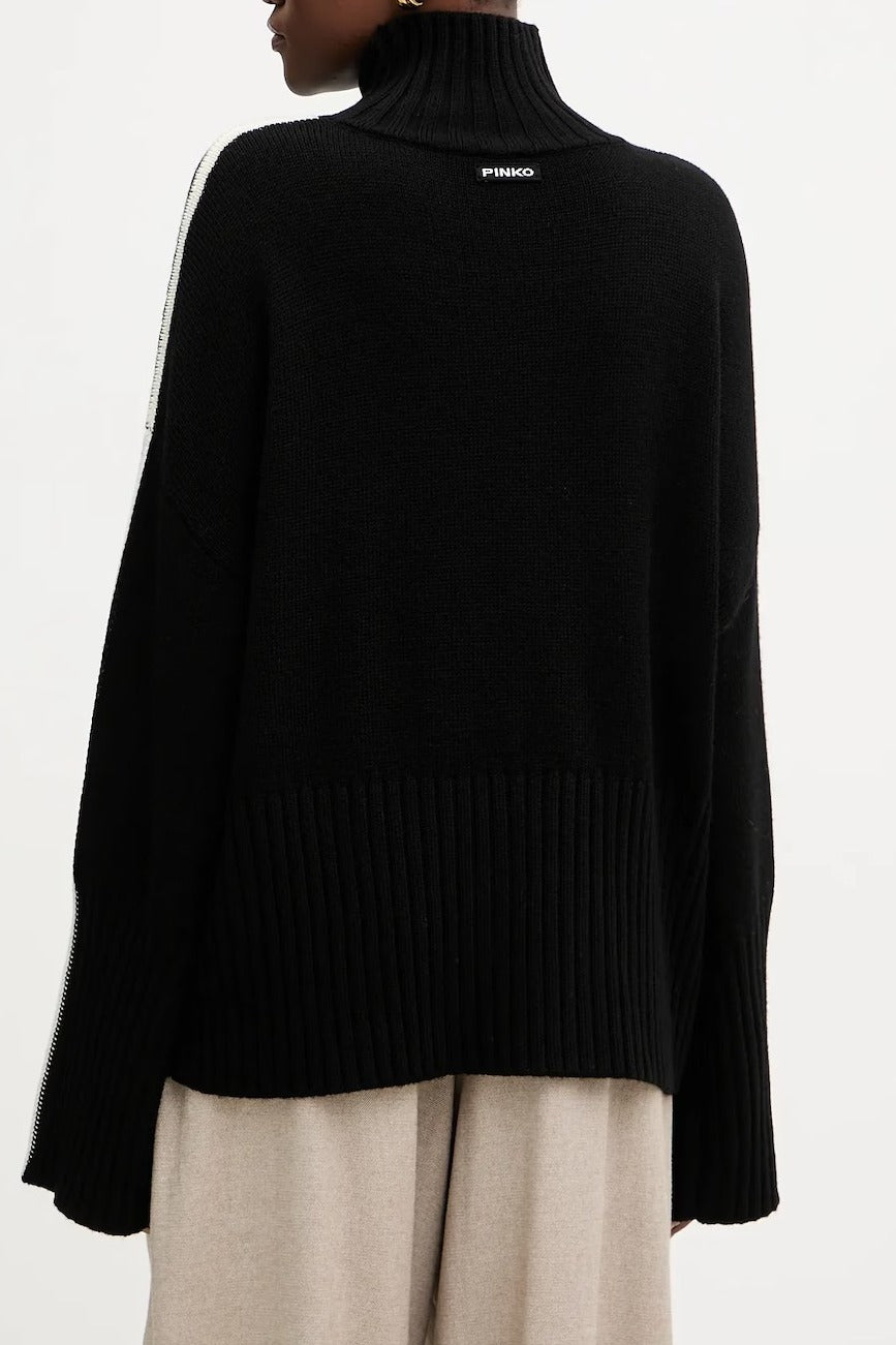 PINKO Maglione Barbados-Nero Bianco