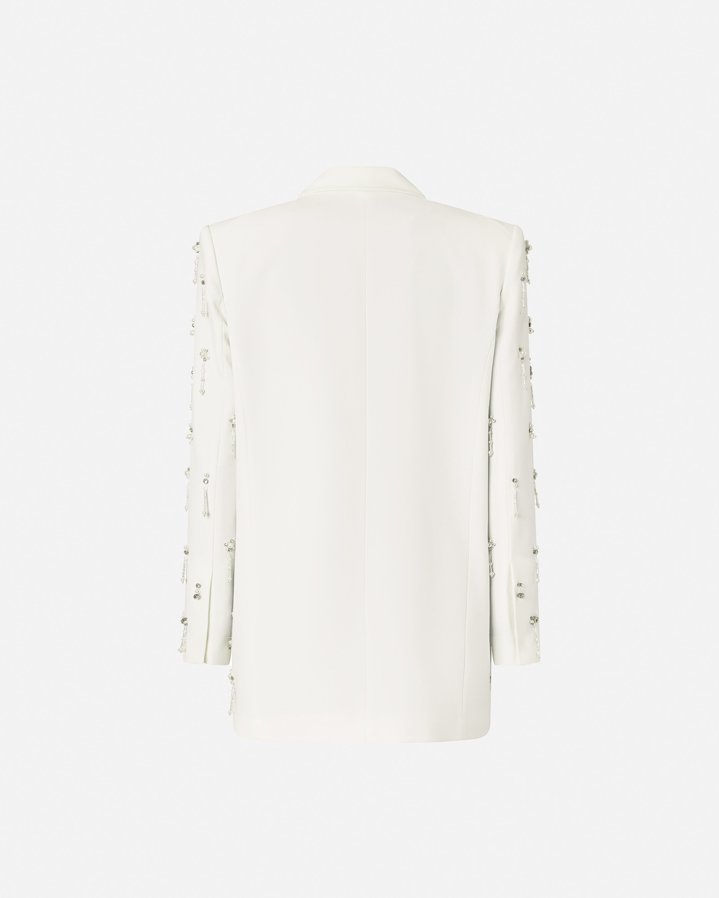 PINKO Giacca Pallauovo Perle Cristalli-Bianco