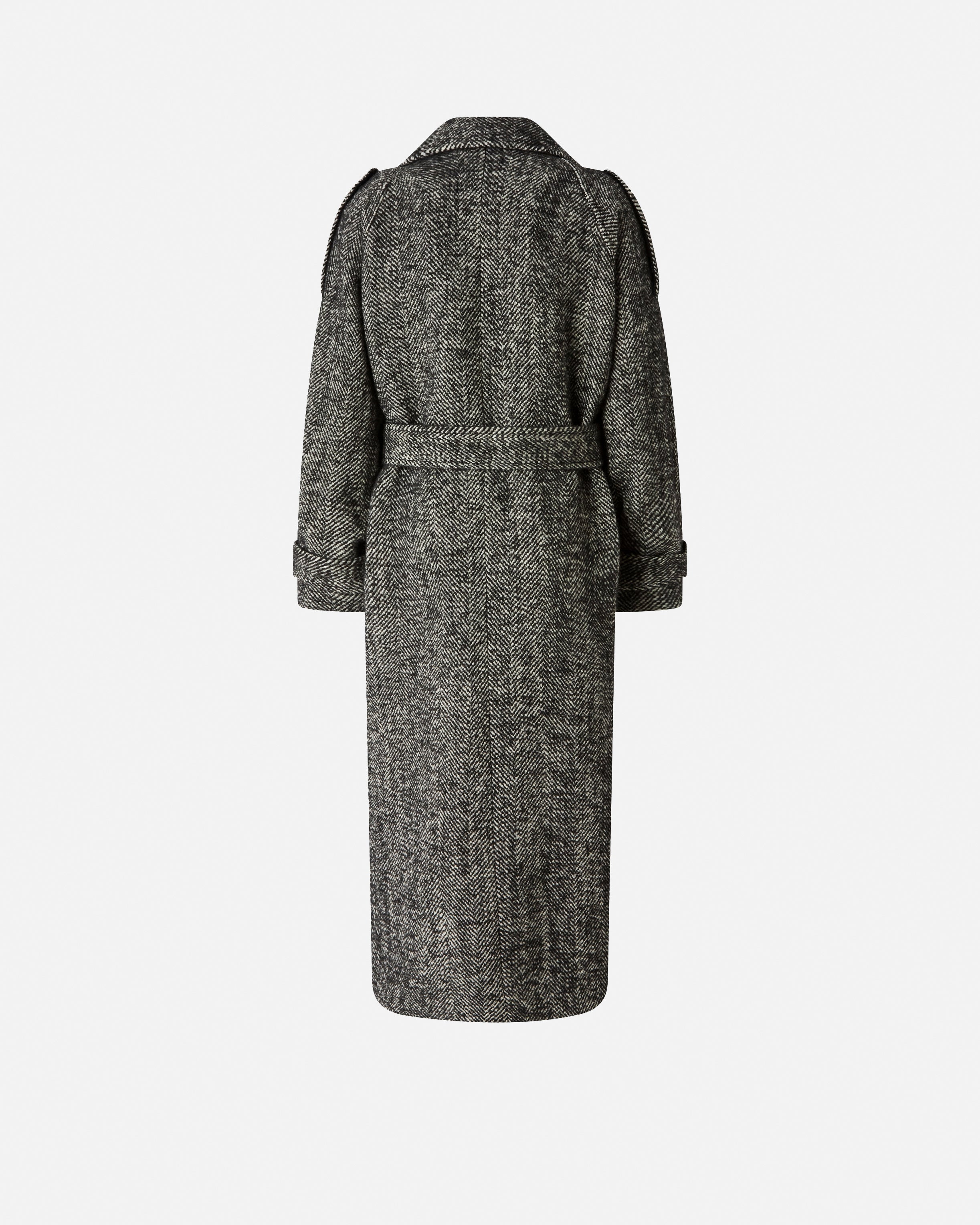 PINKO Cappotto Lungo Carrube-Grigio Nero