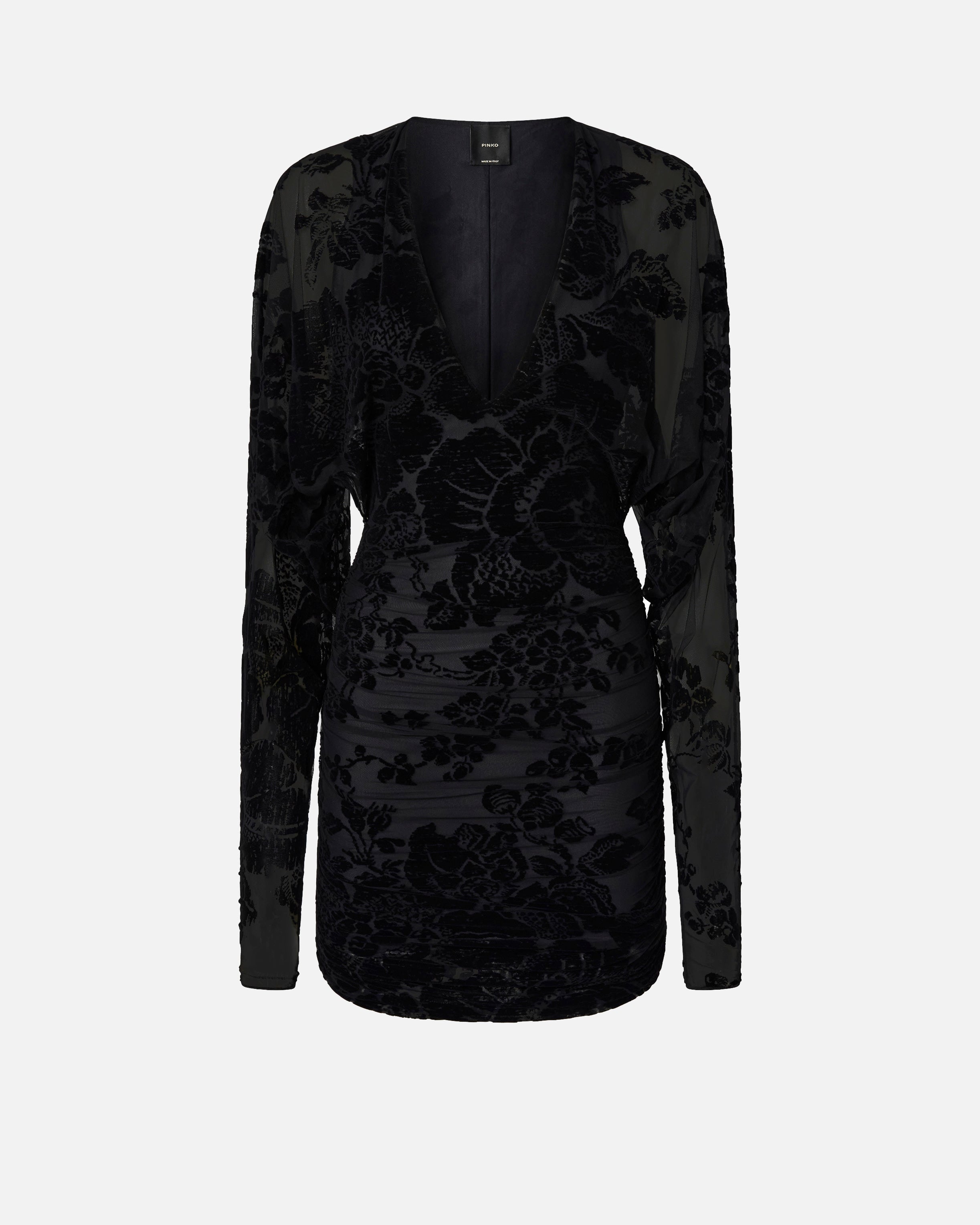 PINKO Abito Roulette tulle-Nero