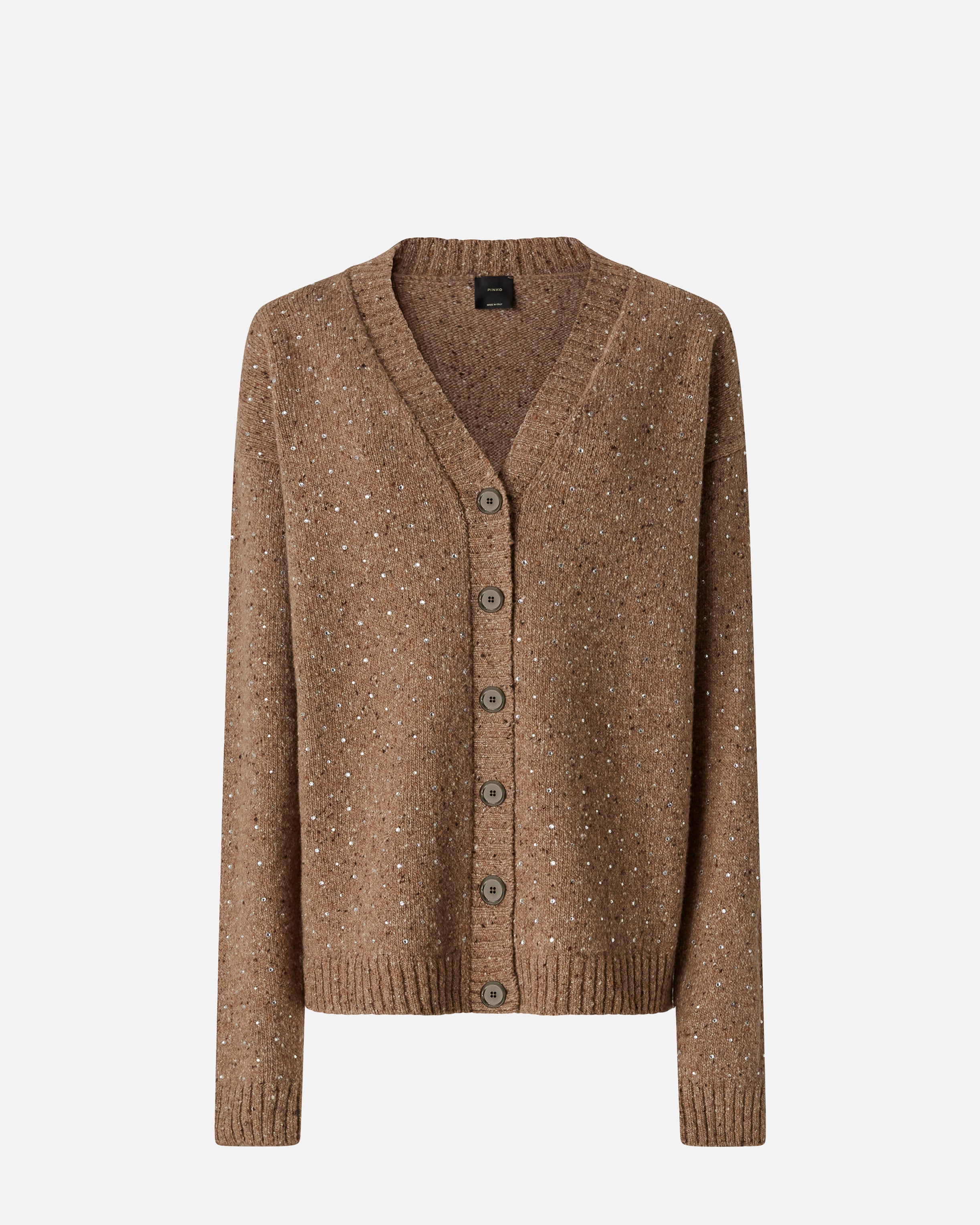 PINKO Cardigan Marche-Strass Multi Cammello
